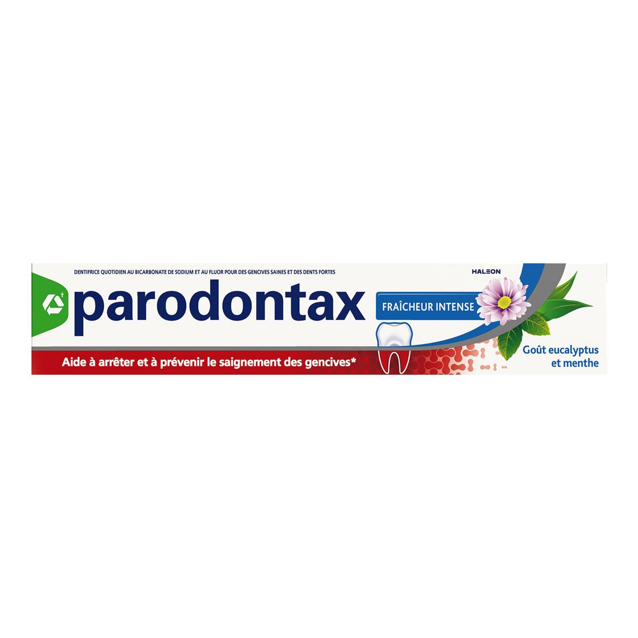 PARODONTAX Dentifrice fraîcheur intense goût eucalyptus et menthe 75ml