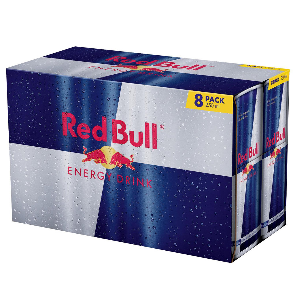 RED BULL Boisson énergisante boîtes 8x250ml