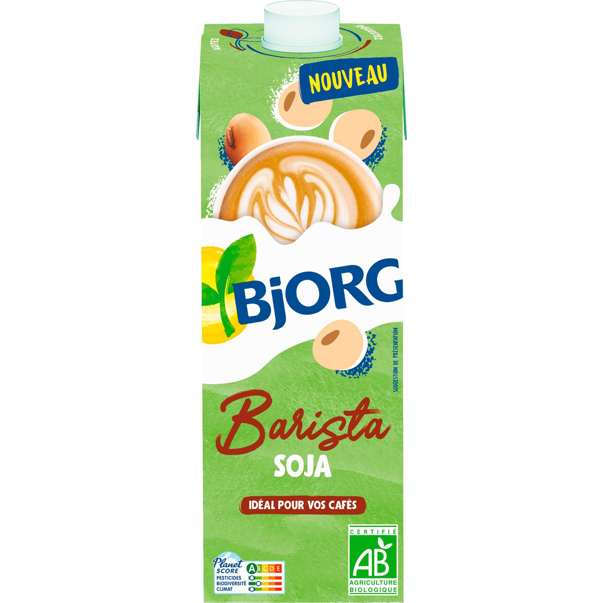 Voir la diapositive 2 : BJORG Barista Boisson végétale à base de soja bio 1l