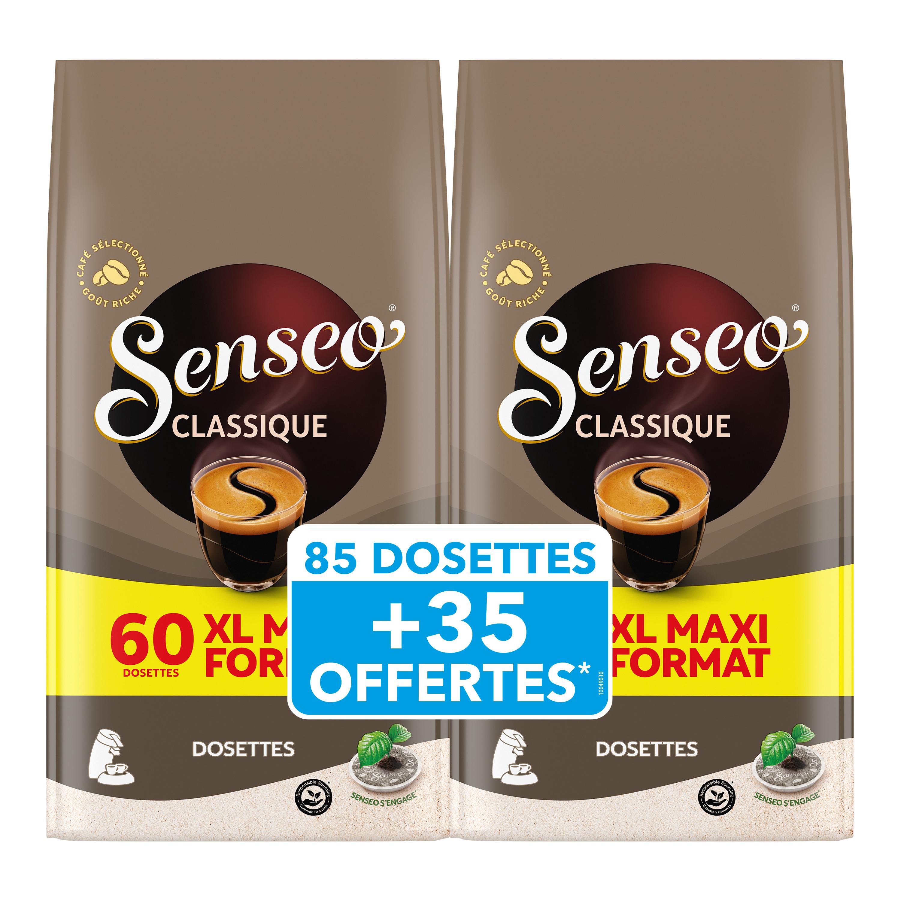 SENSEO Dosettes de café classique compatibles senseo 85+35 dosettes offertes 832g