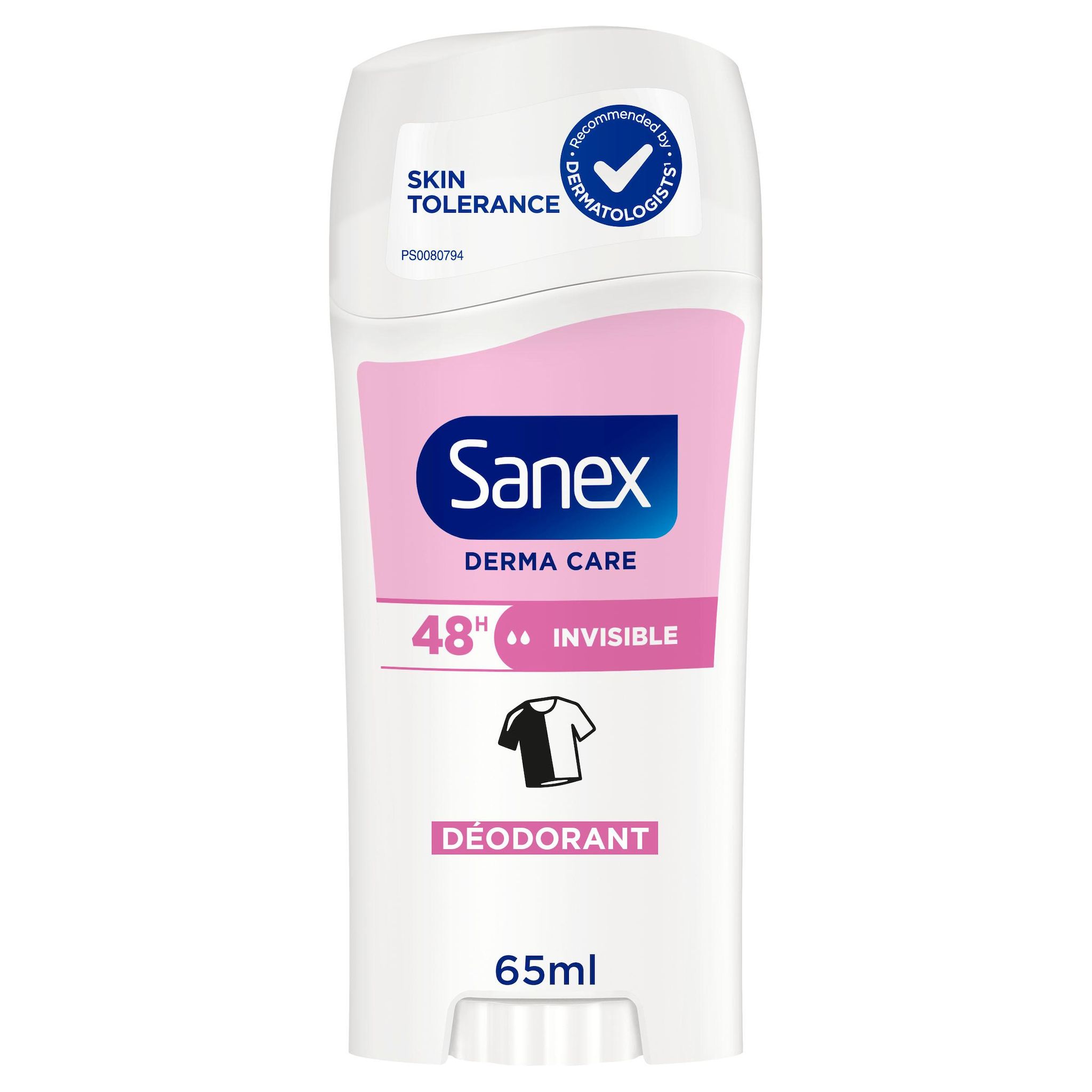 Voir la diapositive 2 : SANEX Déodorant derma care invisible 48h 65ml