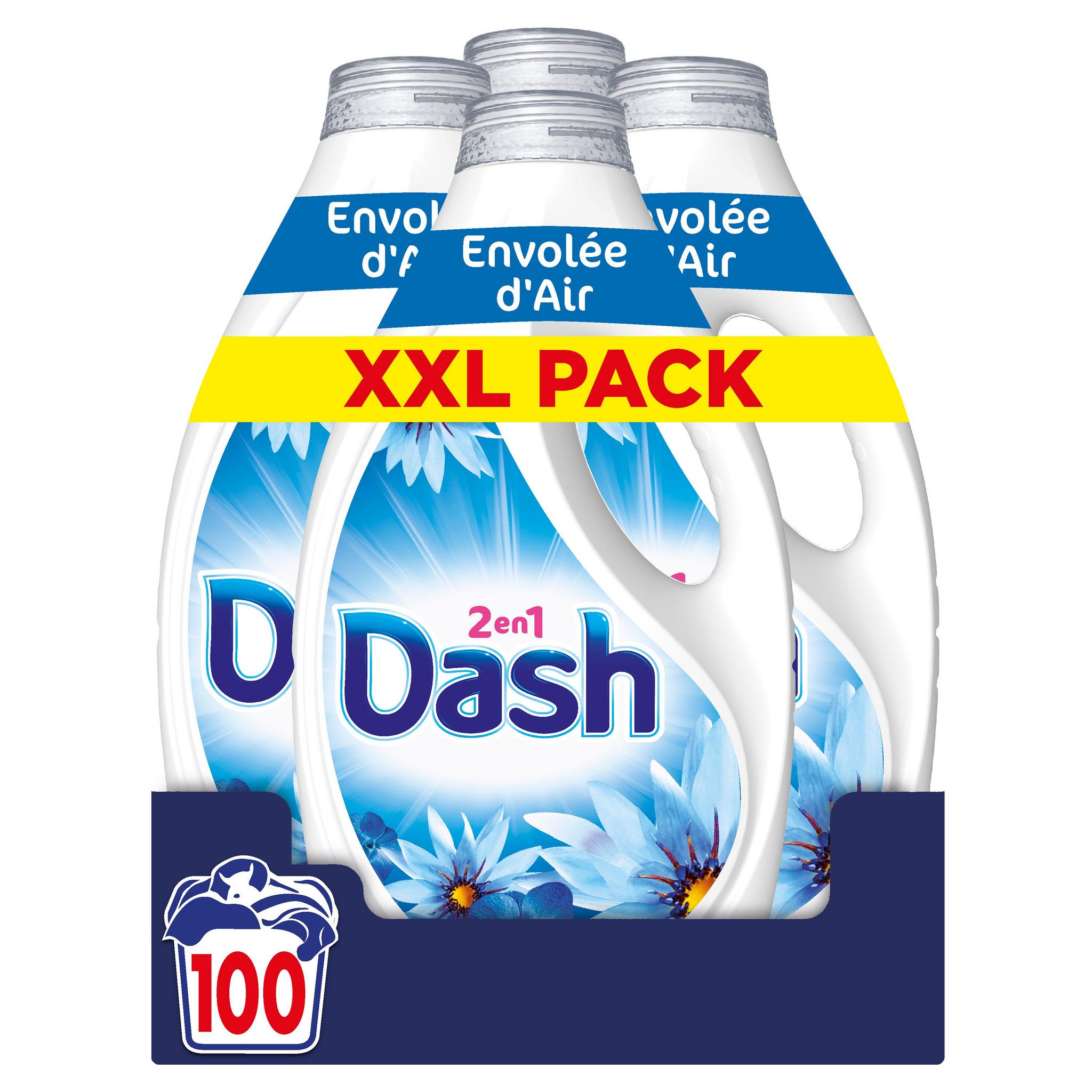 DASH Lessive liquide envolée d'air 4,5l