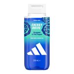 ADIDAS Gel douche energy drive à la bergamote et poivre rose 250ml