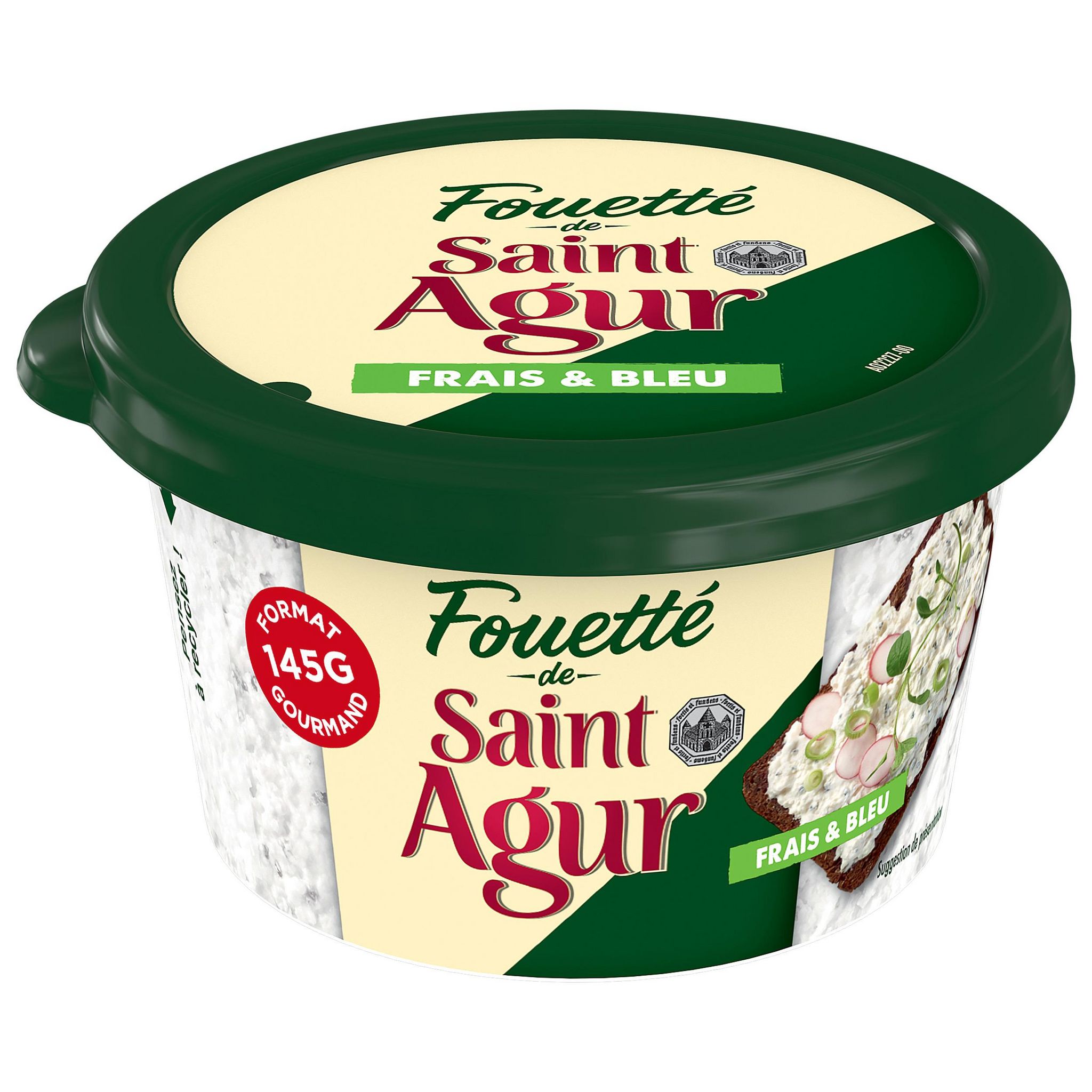 SAINT AGUR Spécialité fromagère au bleu texture légère et aérée 145g
