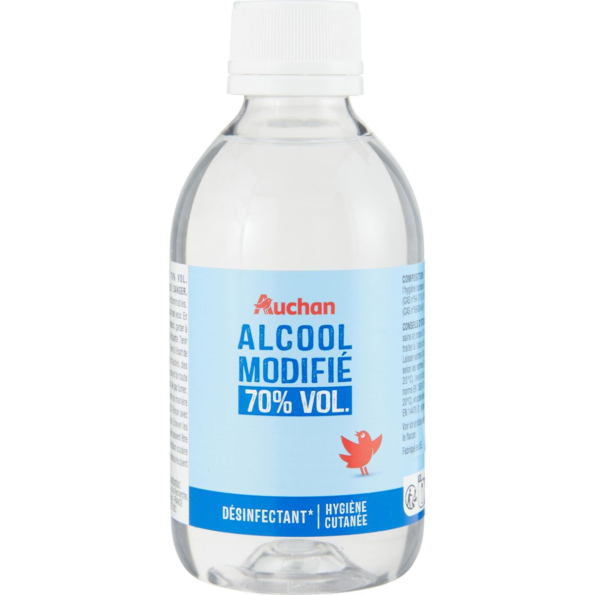 AUCHAN Alcool modifié à 70° 250ml