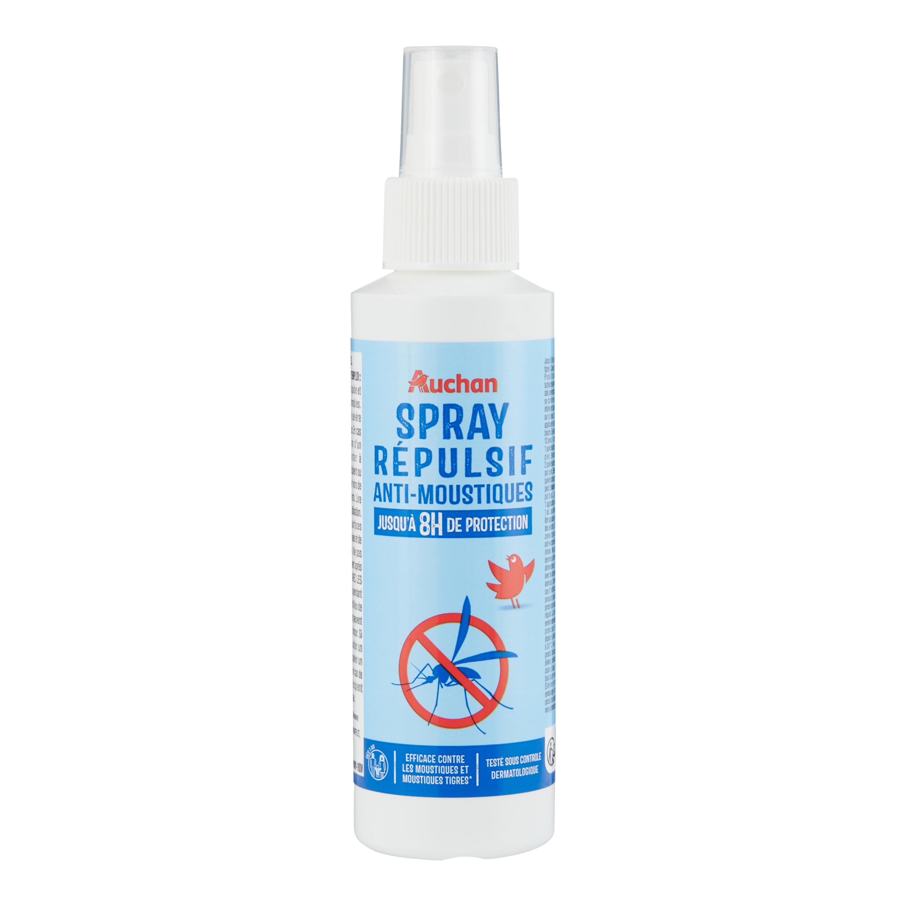 Voir la diapositive 4 : AUCHAN Répulsif anti-moustiques spray 100ml