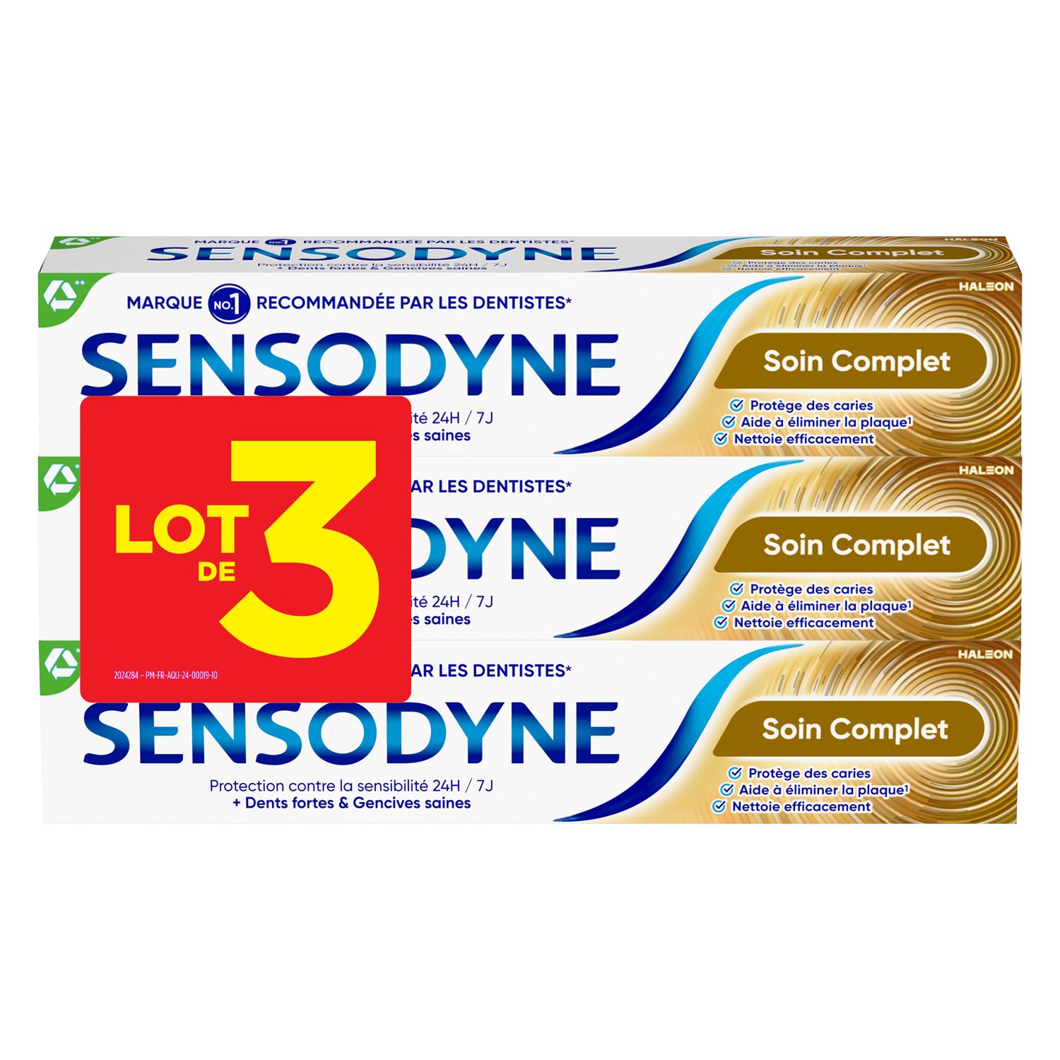 SENSODYNE Dentifrice soin complet 3x75ml