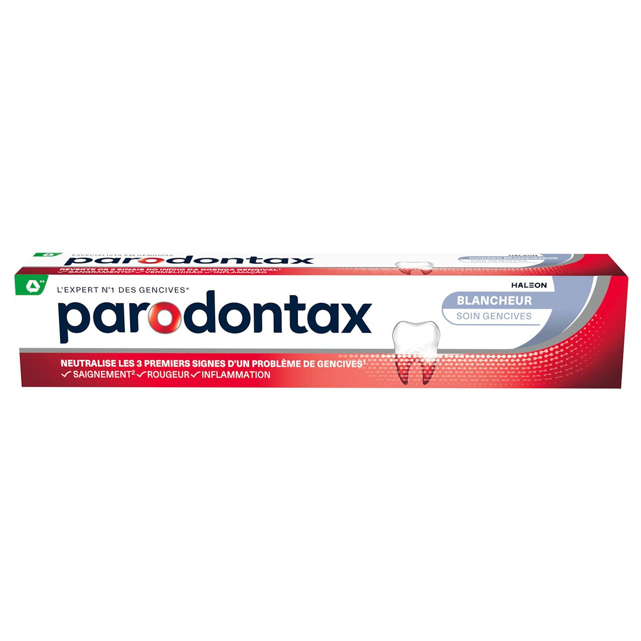 PARODONTAX Dentifrice blancheur soin gencives 75ml