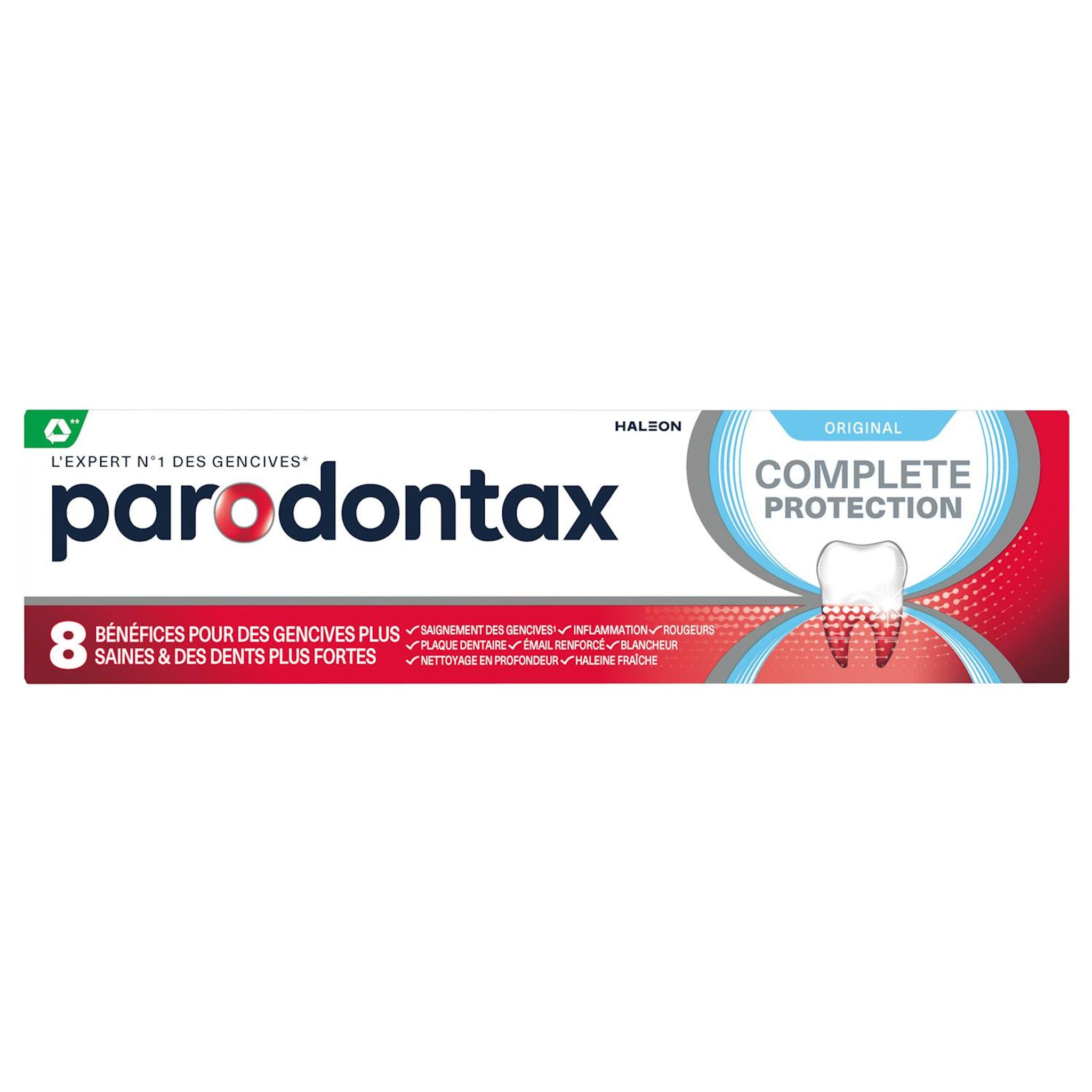PARODONTAX Dentifrice protection complète originale menthe extra frais 75ml