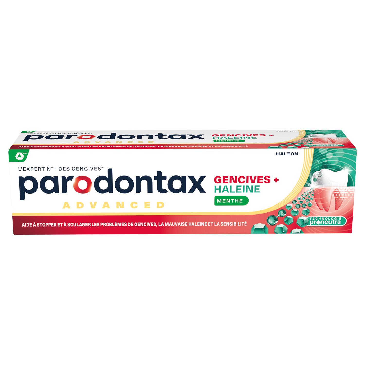PARODONTAX Dentifrice gencives et haleine fraîche goût menthe 75ml