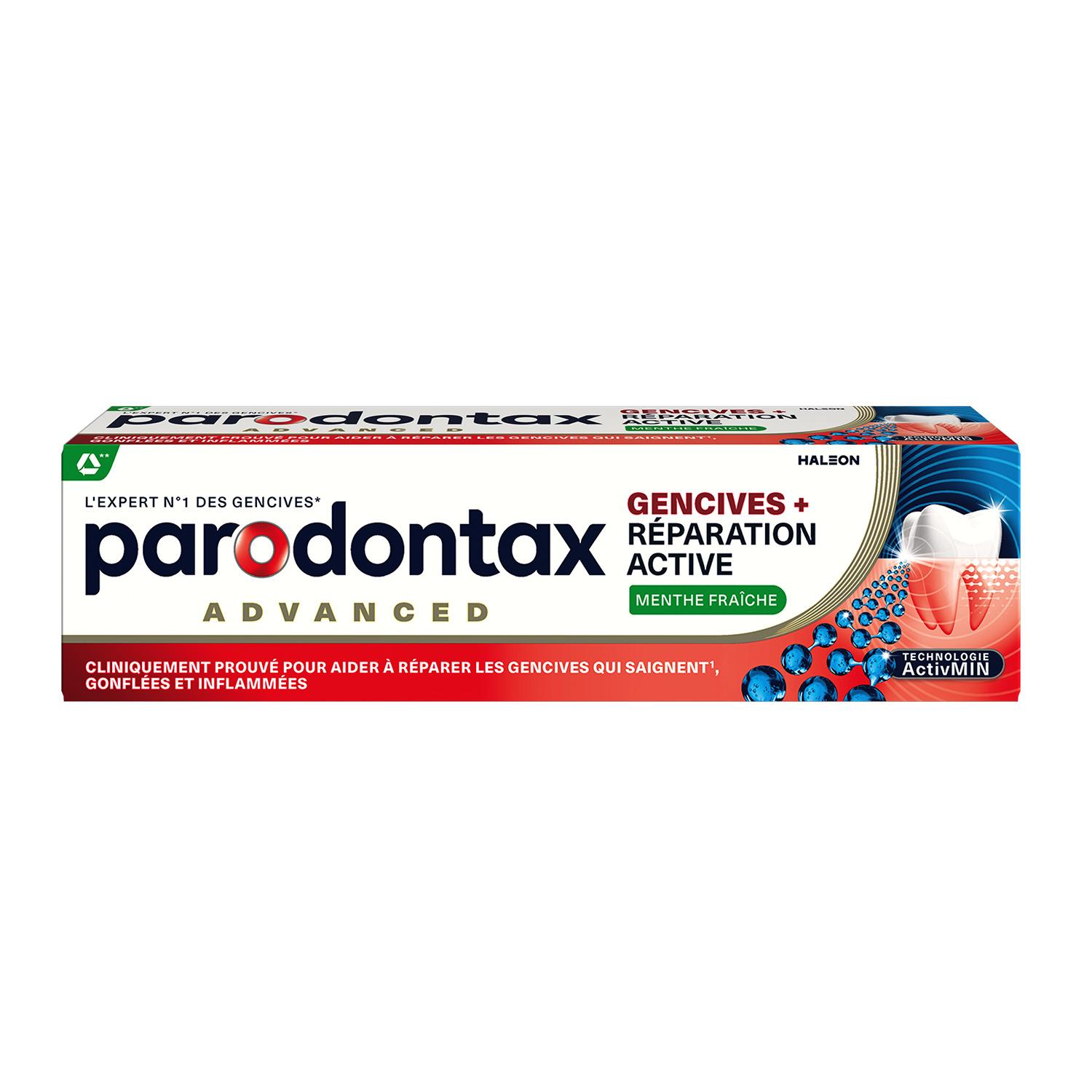 PARODONTAX Dentifrice réparation active gencives menthe fraîche 75ml