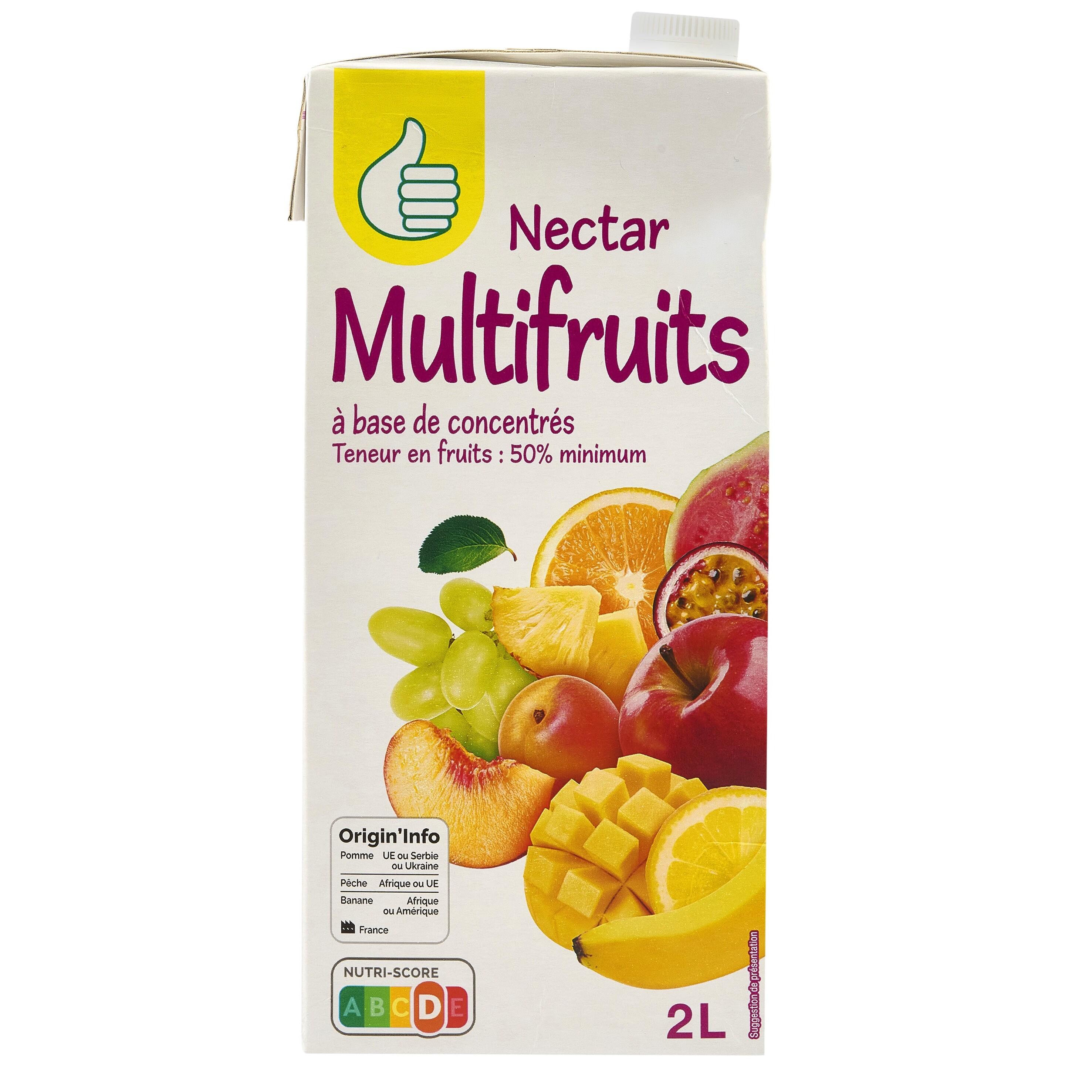POUCE Nectar multifruits brique 2l