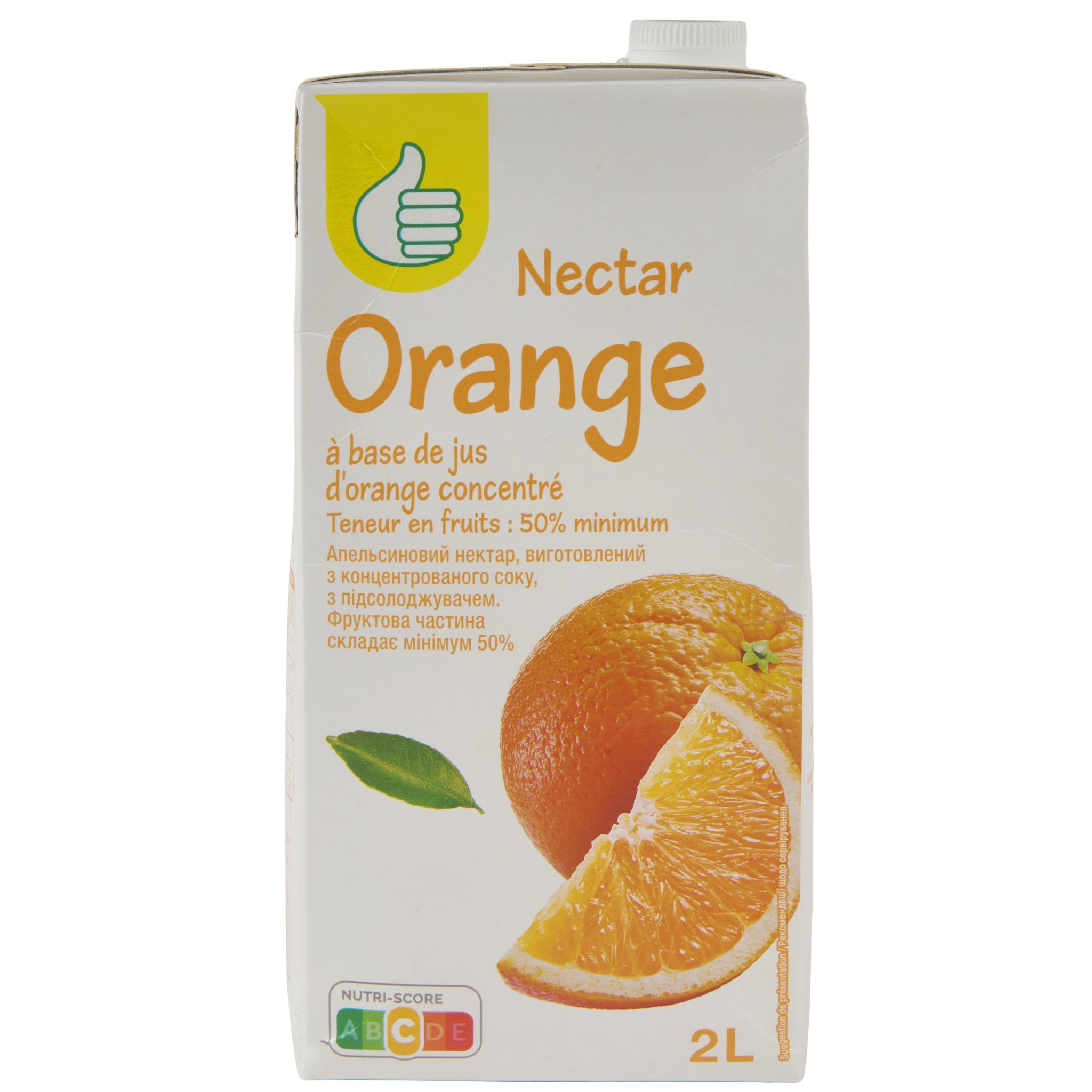 POUCE Nectar de orange brique 2l