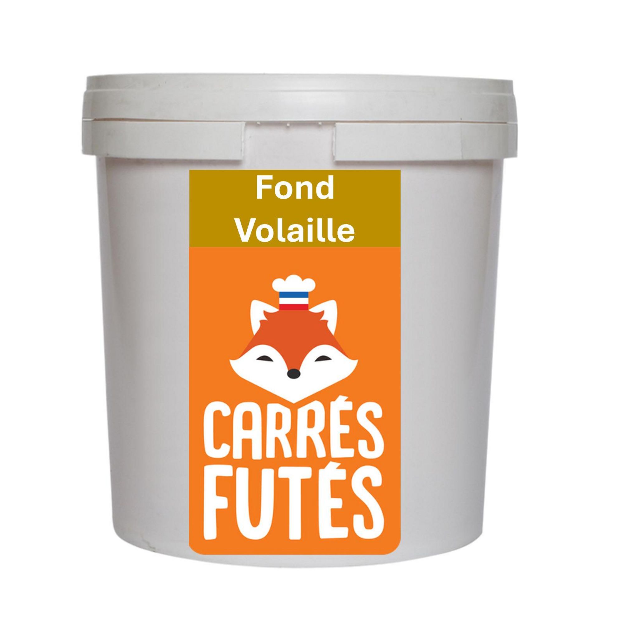 CARRES FUTES Fond volaille saveur volaille fabriqué en France 100% naturel sans huile de palme 85g