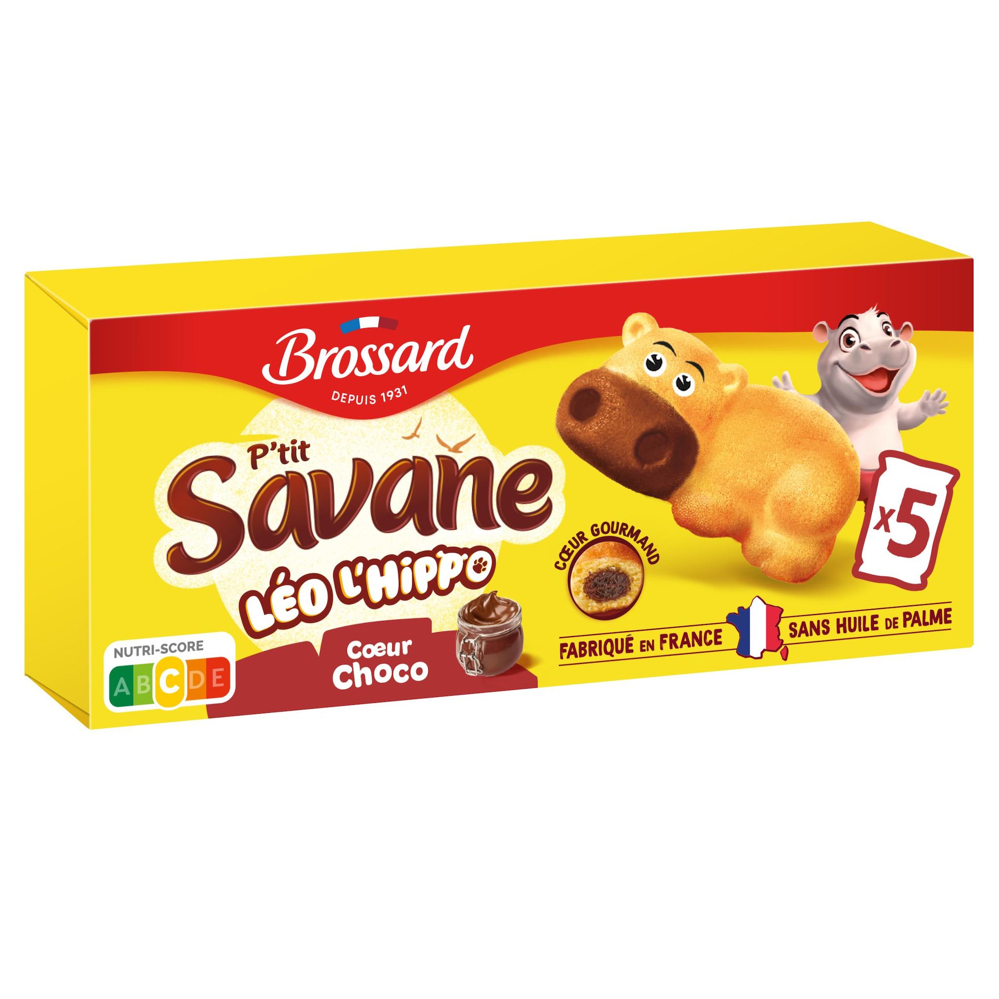 BROSSARD P'tit Savane gâteaux moelleux au chocolat 5 gâteaux 150g
