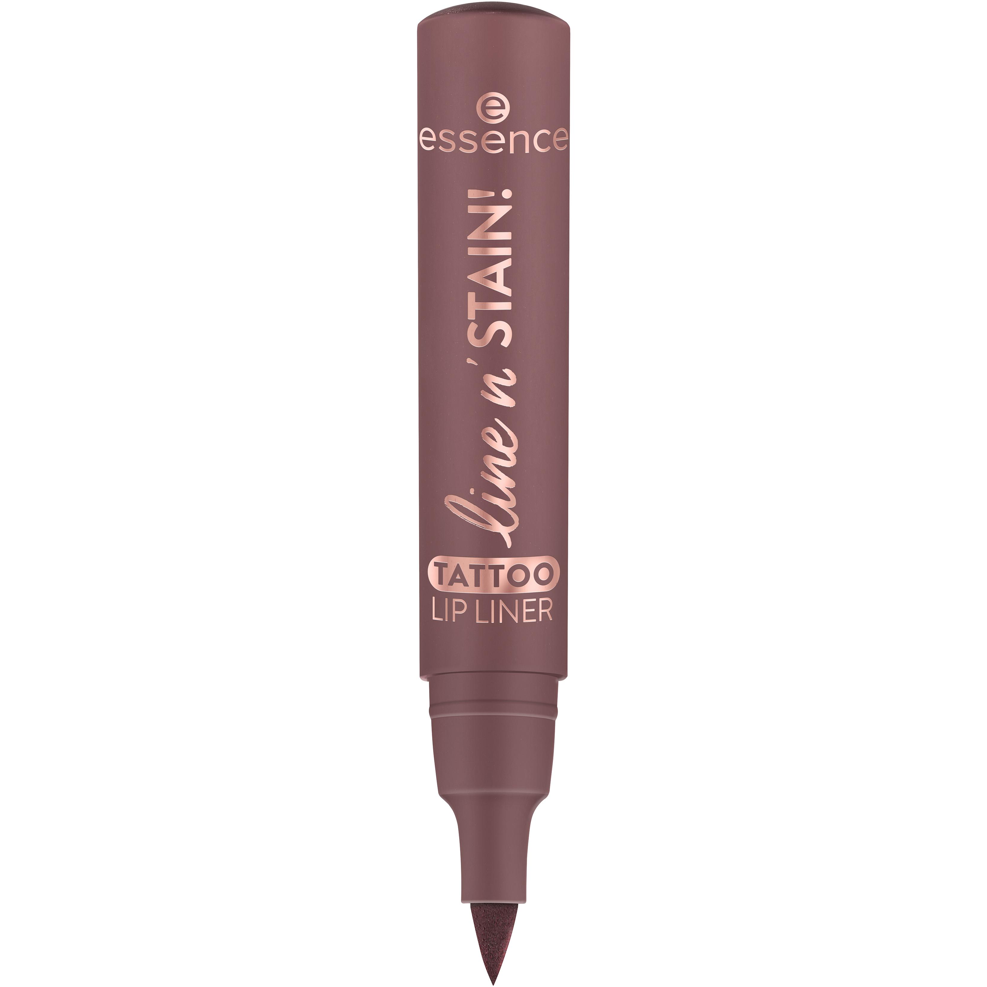 Voir la diapositive 2 : ESSENCE Line n'stain! tattoo lip liner 03 make a mauve 2.5ml