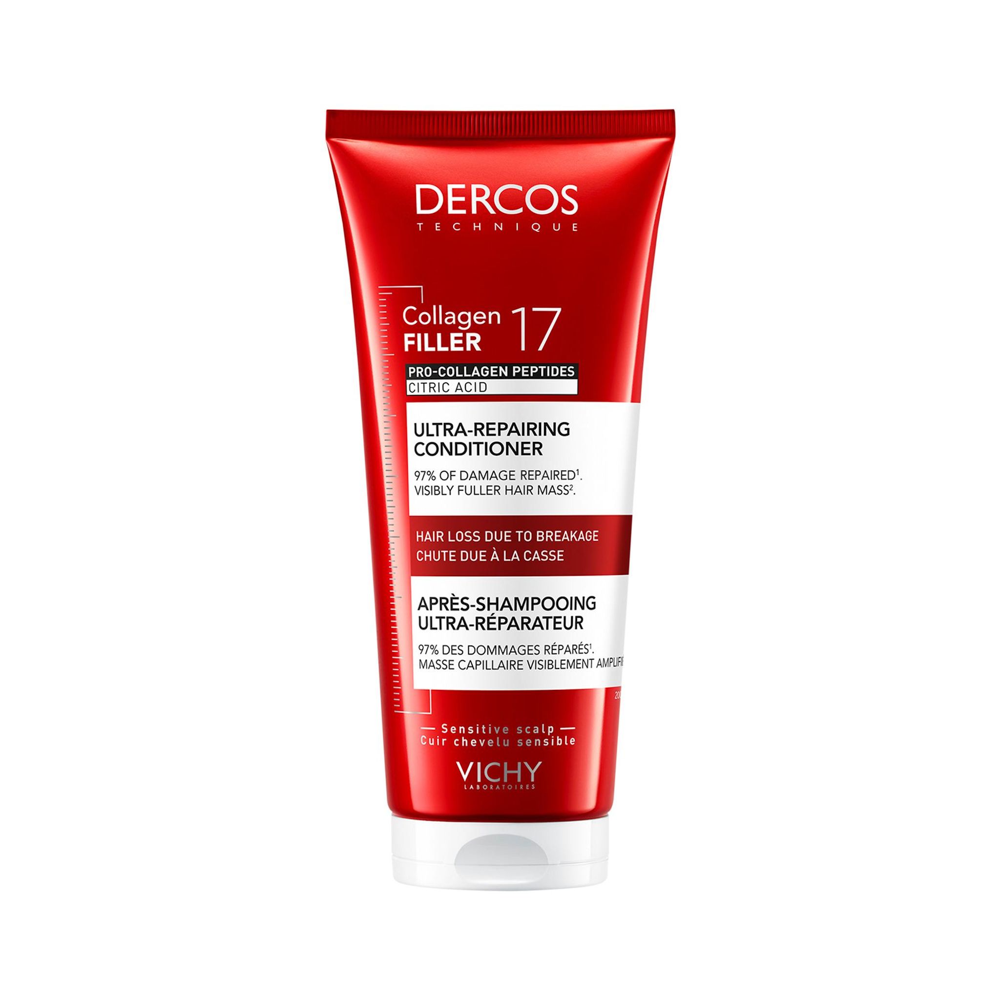 DERCOS Collagen filler Après shampooing ultra réparateur 200ml