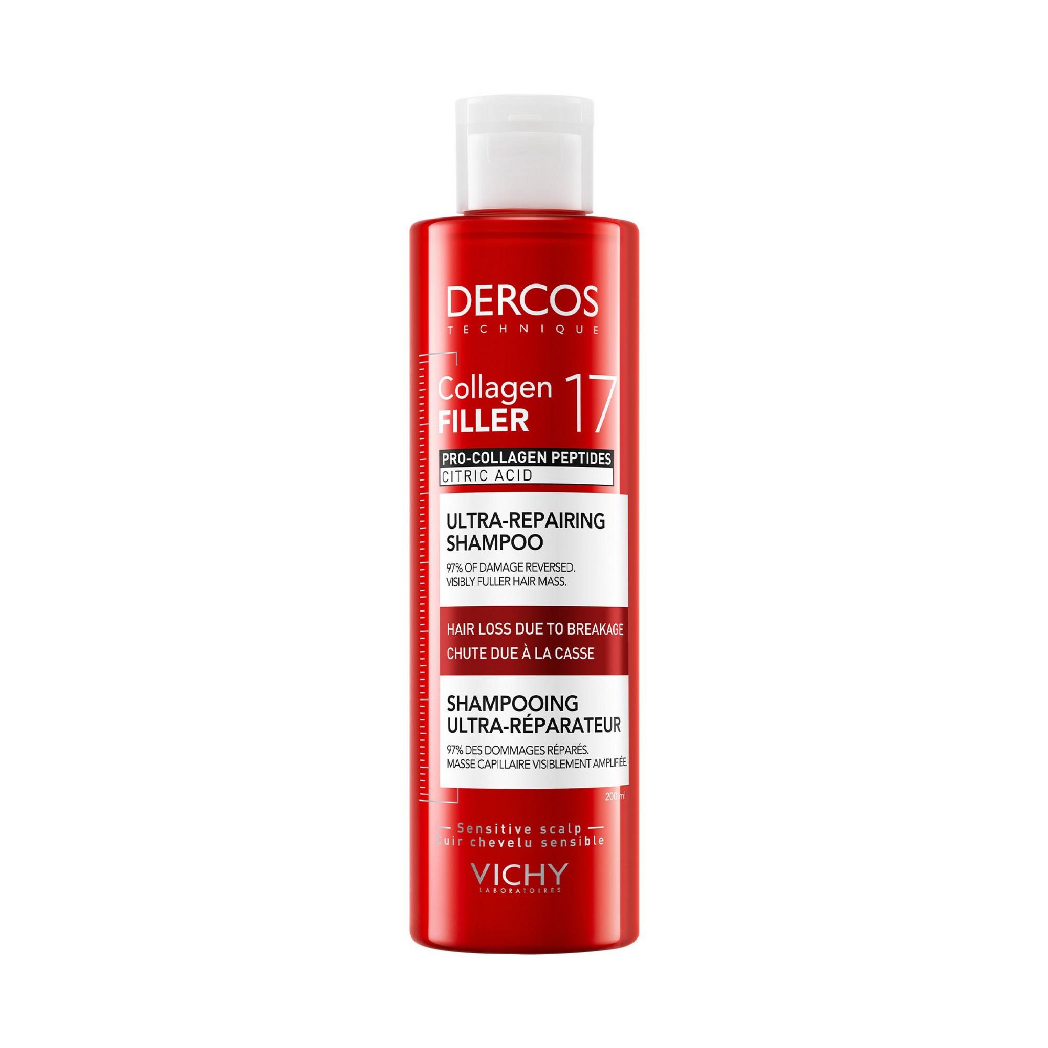 DERCOS Collagen filler Shampooing ultra réparateur 200ml