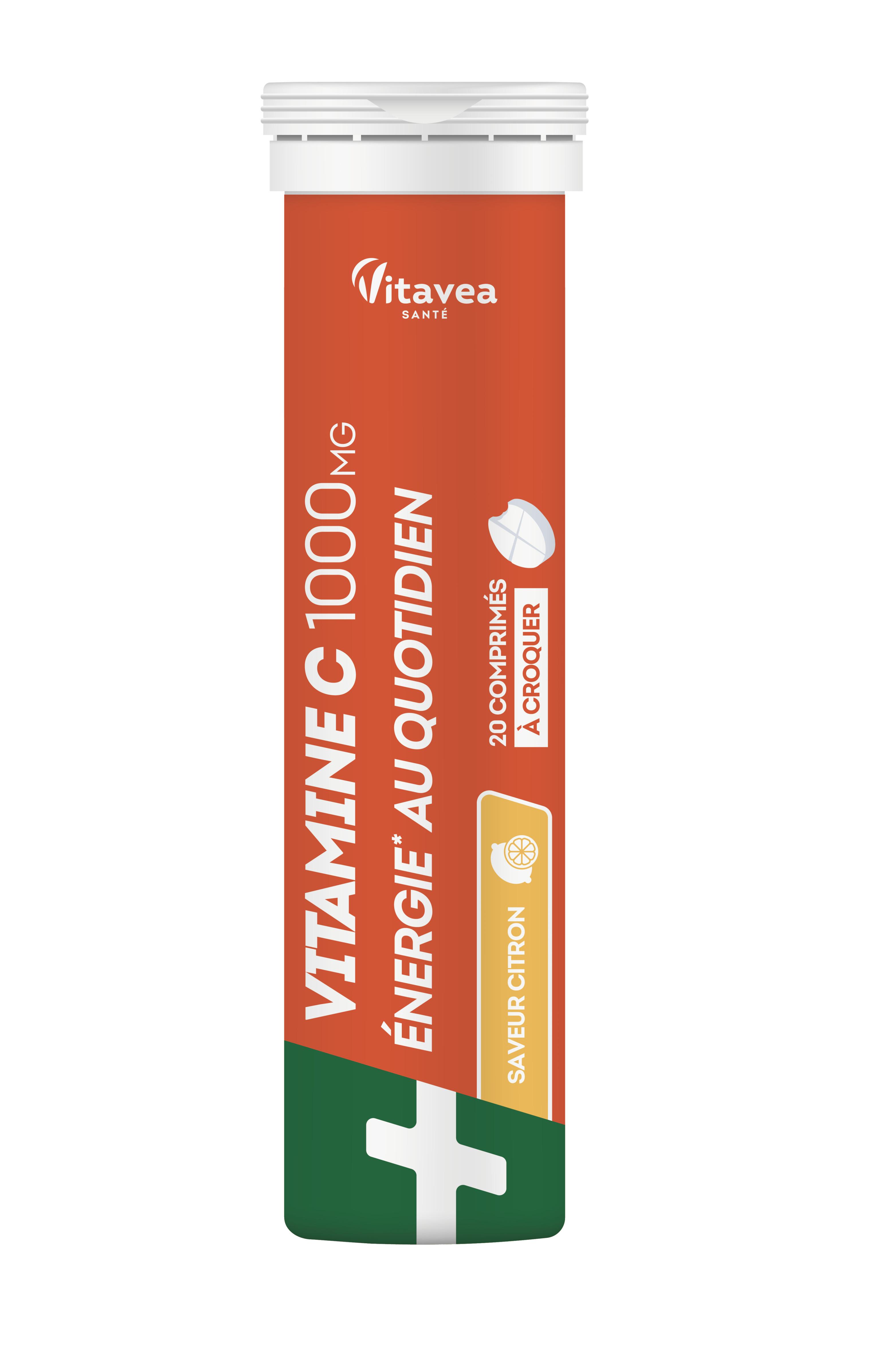 VITAVEA Complément alimentaire vitamine C 1000 mg 20 comprimés