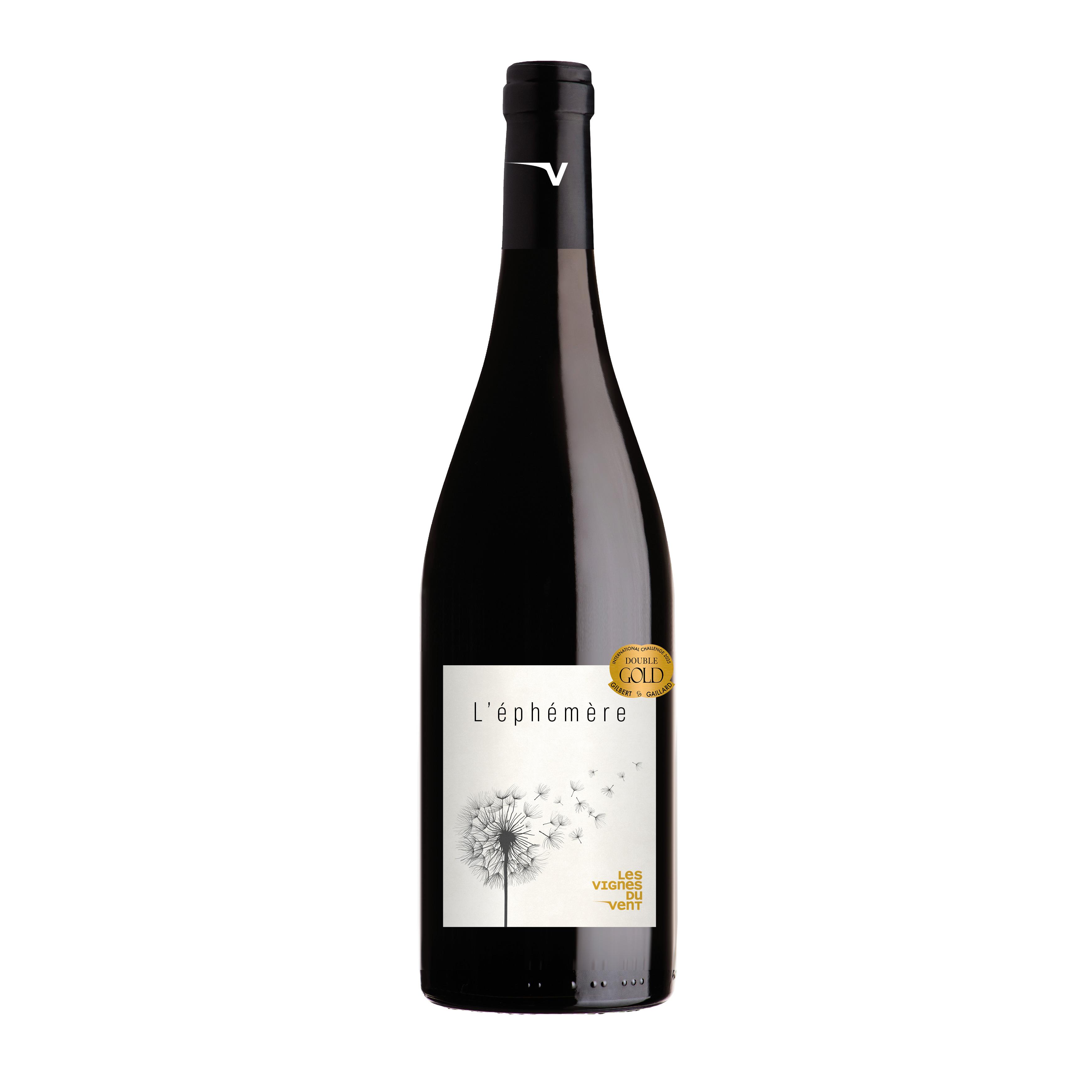Voir la diapositive 2 : AOP Côtes du Roussillon Villages L'éphémère rouge 75cl