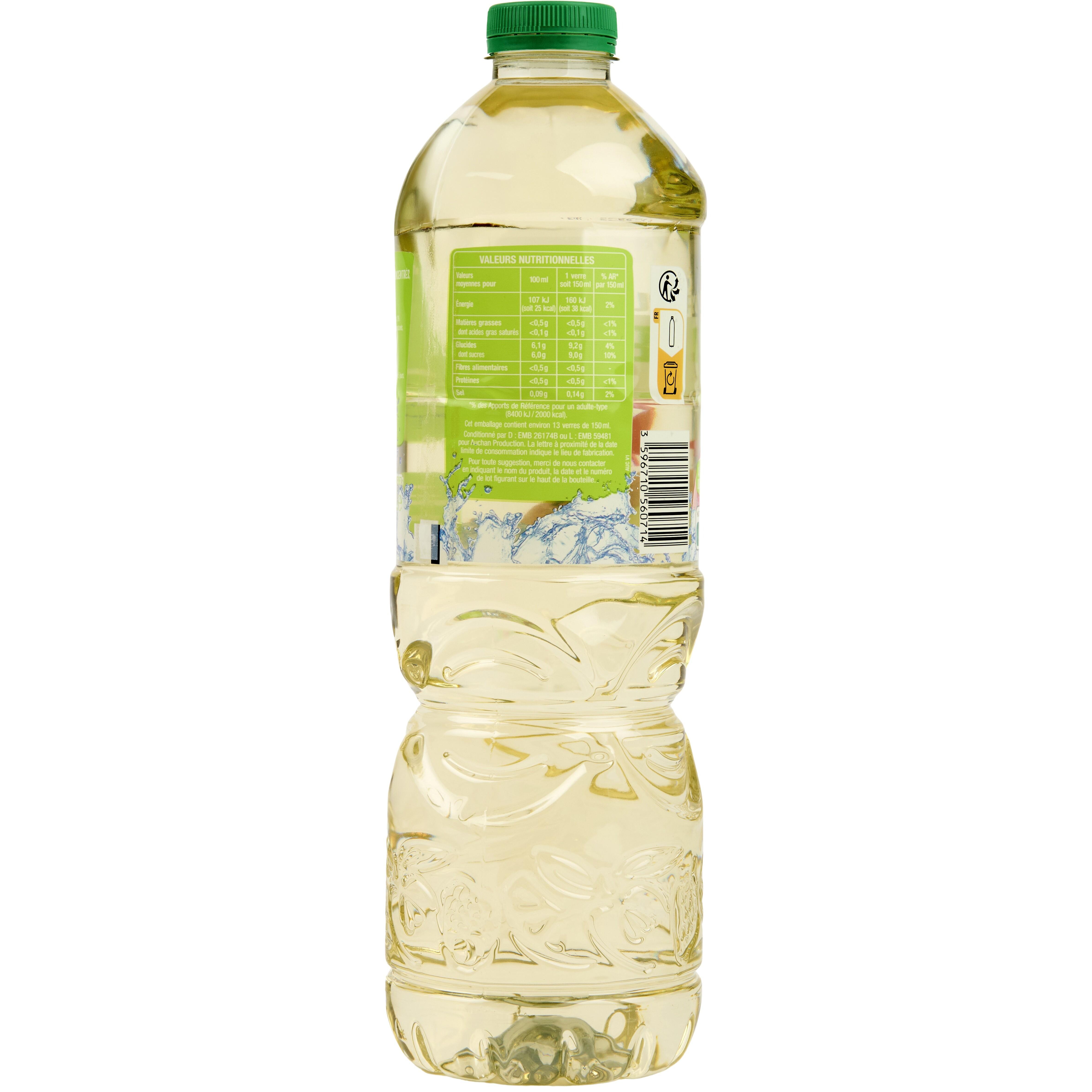 Voir la diapositive 3 : AUCHAN Boisson aux jus de fruits goût pomme kiwi 2l