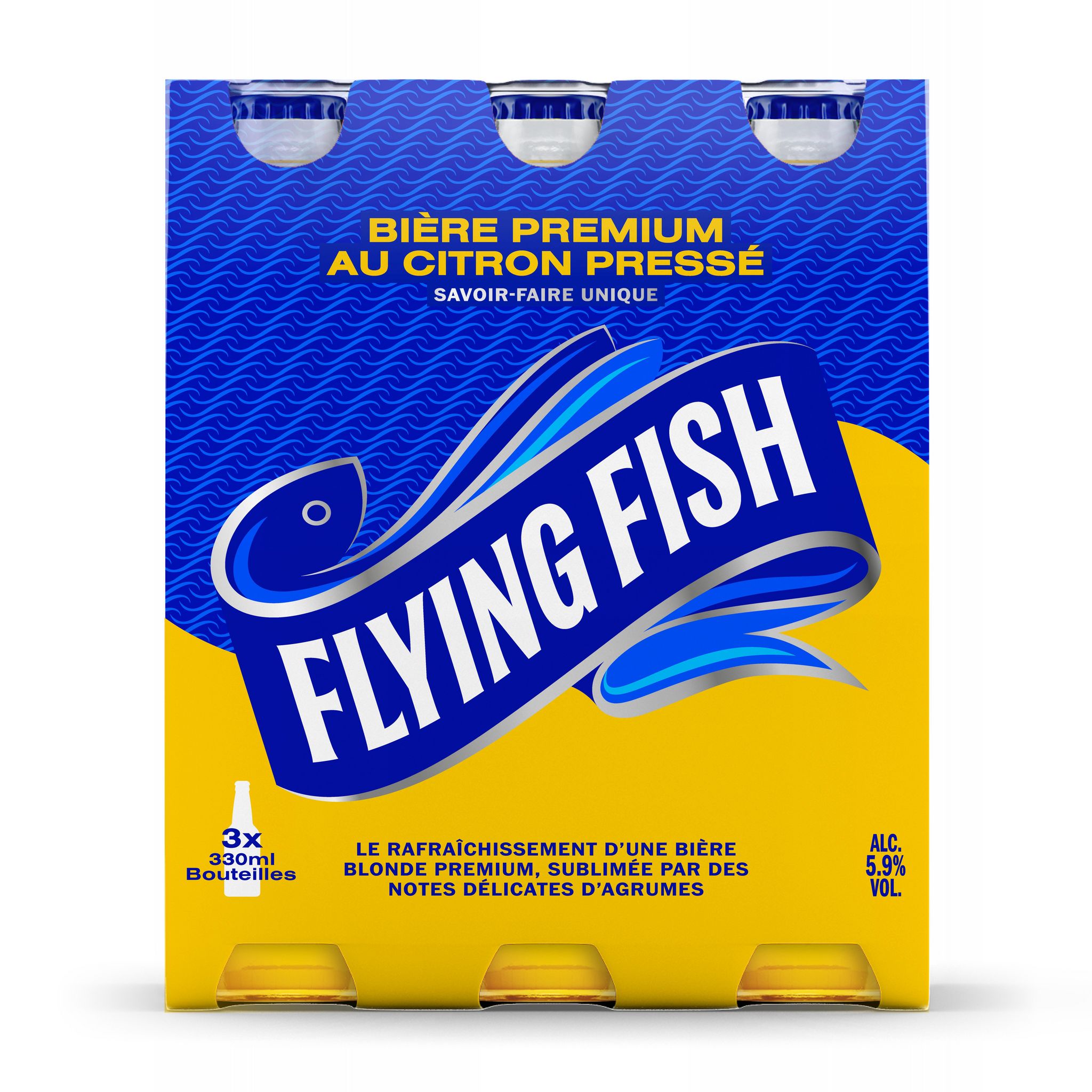 FLYING FISH Bière aromatisée citron pressé 5.9% 3x33cl
