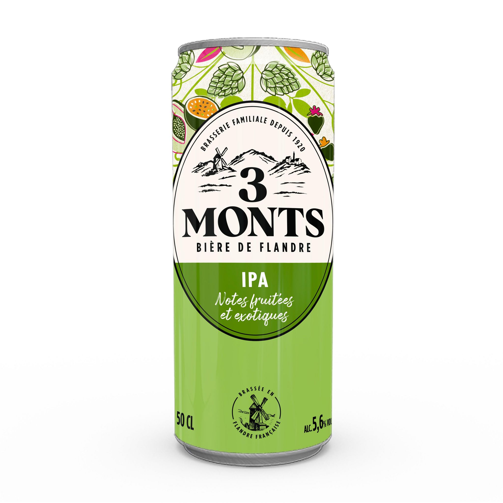 3 MONTS Bière aromatisée IPA 5,6% boîte 50cl