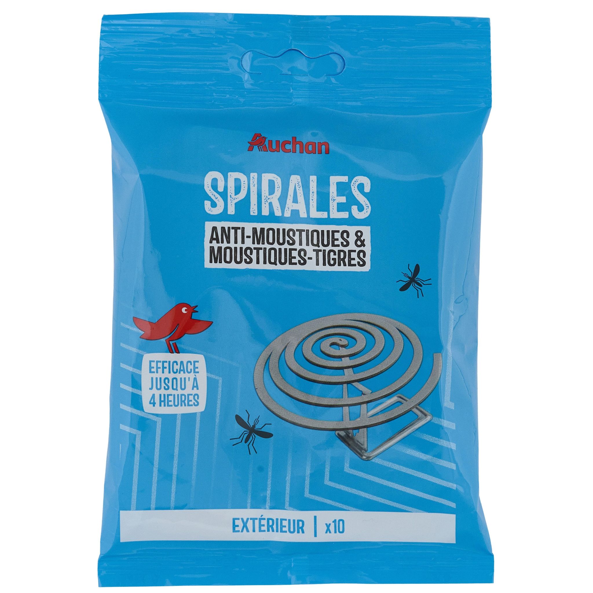 AUCHAN Spirales extérieur anti-moustiques 10 pièces