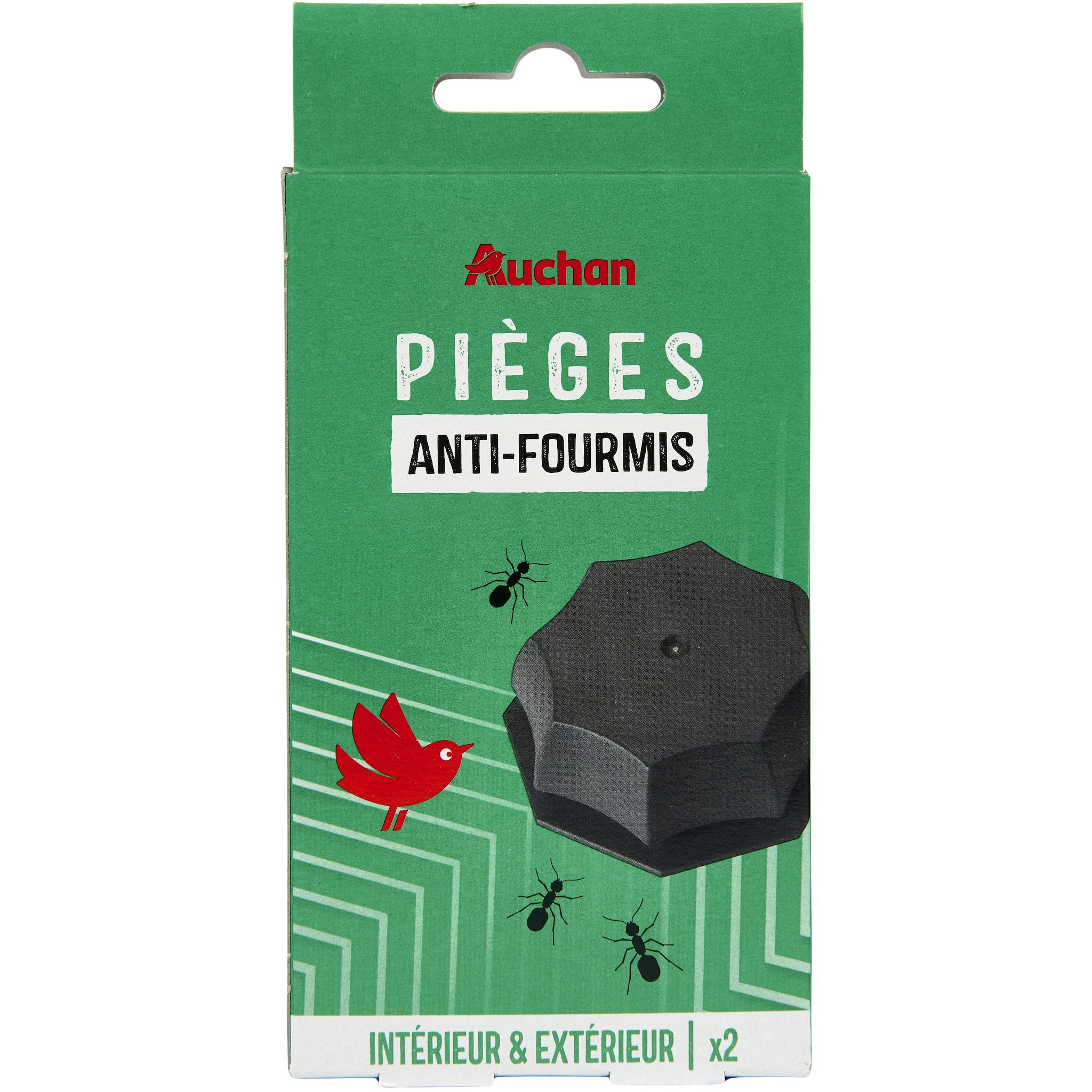 AUCHAN Boite piège à fourmis prêt à l'emploi x2