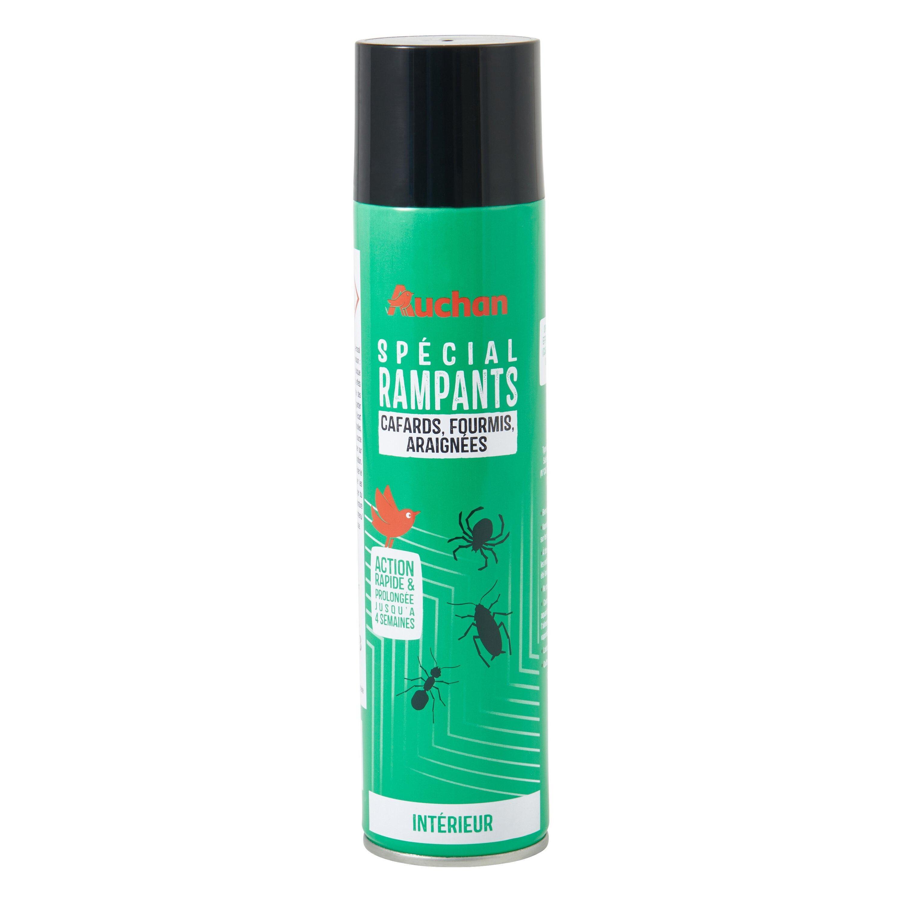 Voir la diapositive 4 : AUCHAN Spray insecticide anti-cafards et fourmis 400ml