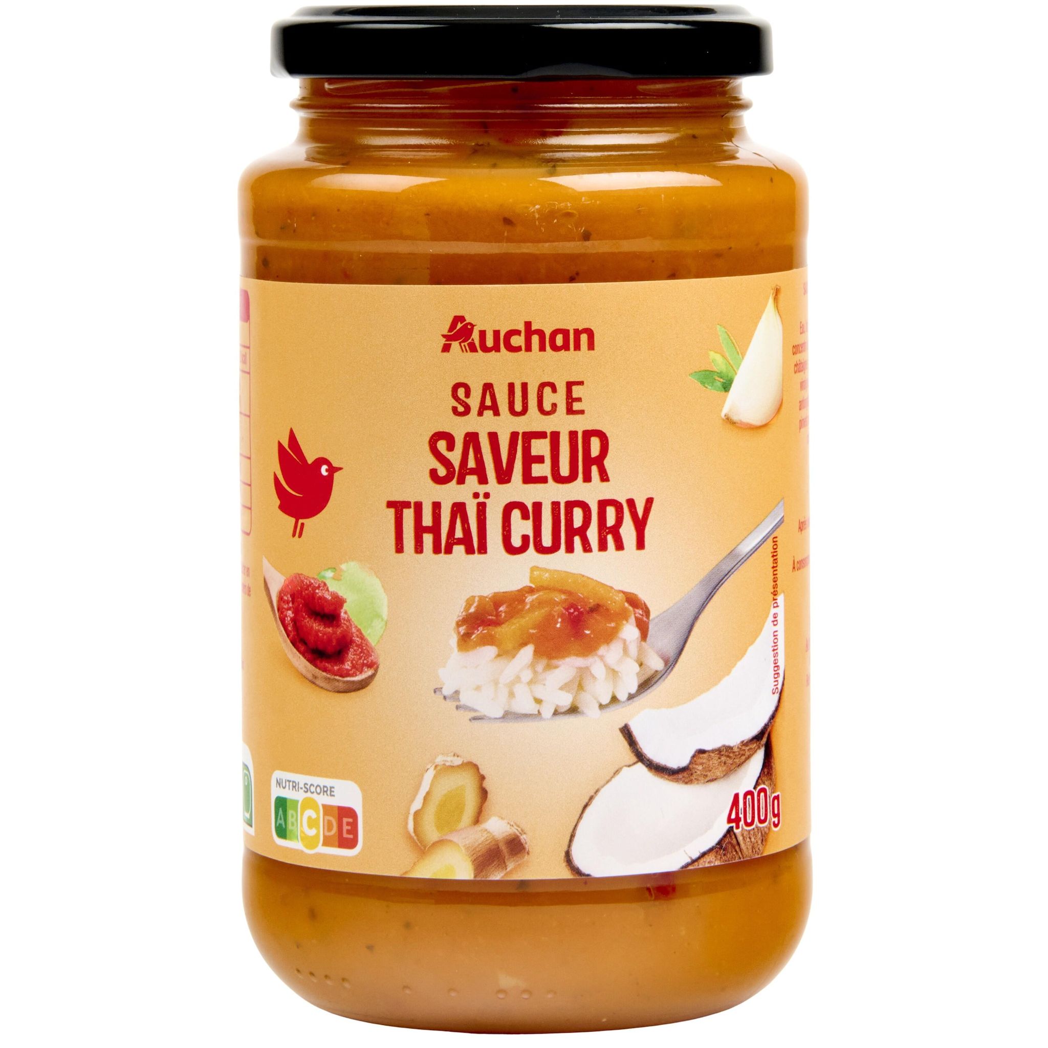 AUCHAN Sauce saveur thaï curry 400g