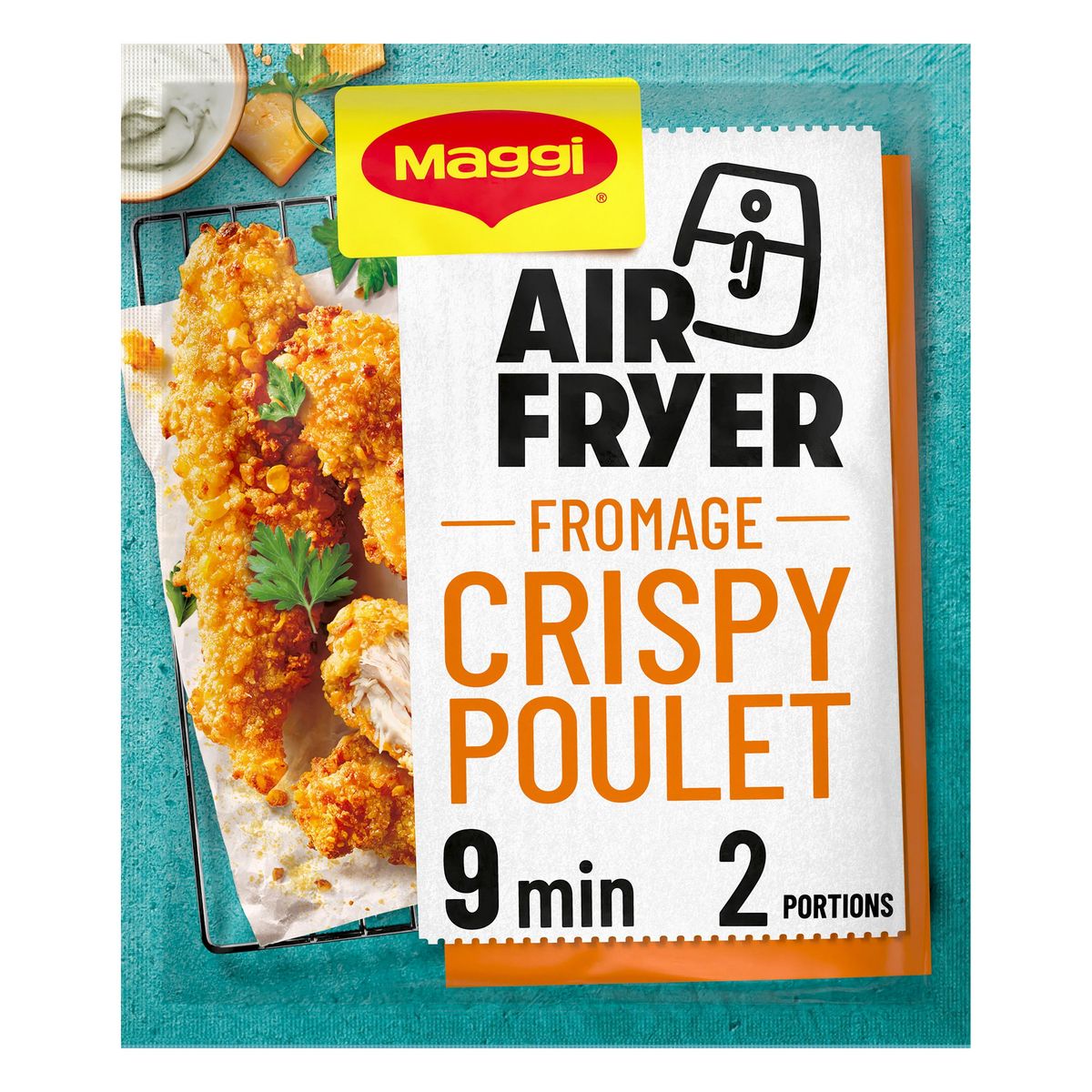 MAGGI Air Fryer mélange pour assaisonnement déshydraté fromage crispy poulet 44g