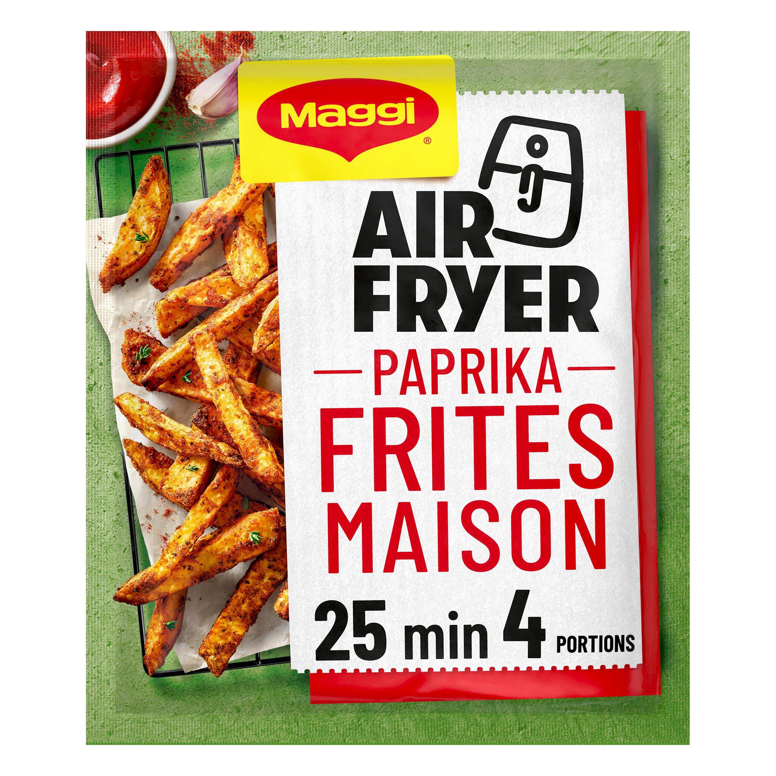 Voir la diapositive 2 : MAGGI Fix air fryer mélange pour assaisonnement déshydraté paprika frites maison 34g