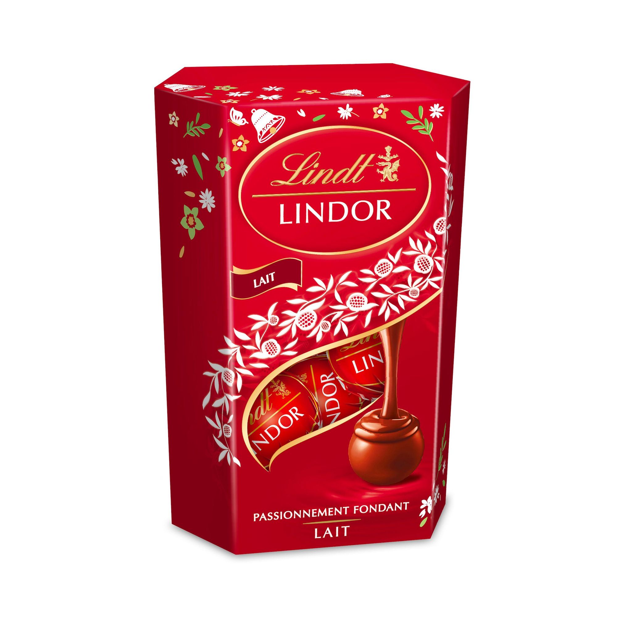 LINDT Lindor bouchées de chocolat au lait fourré d'un suprême fondant 87g