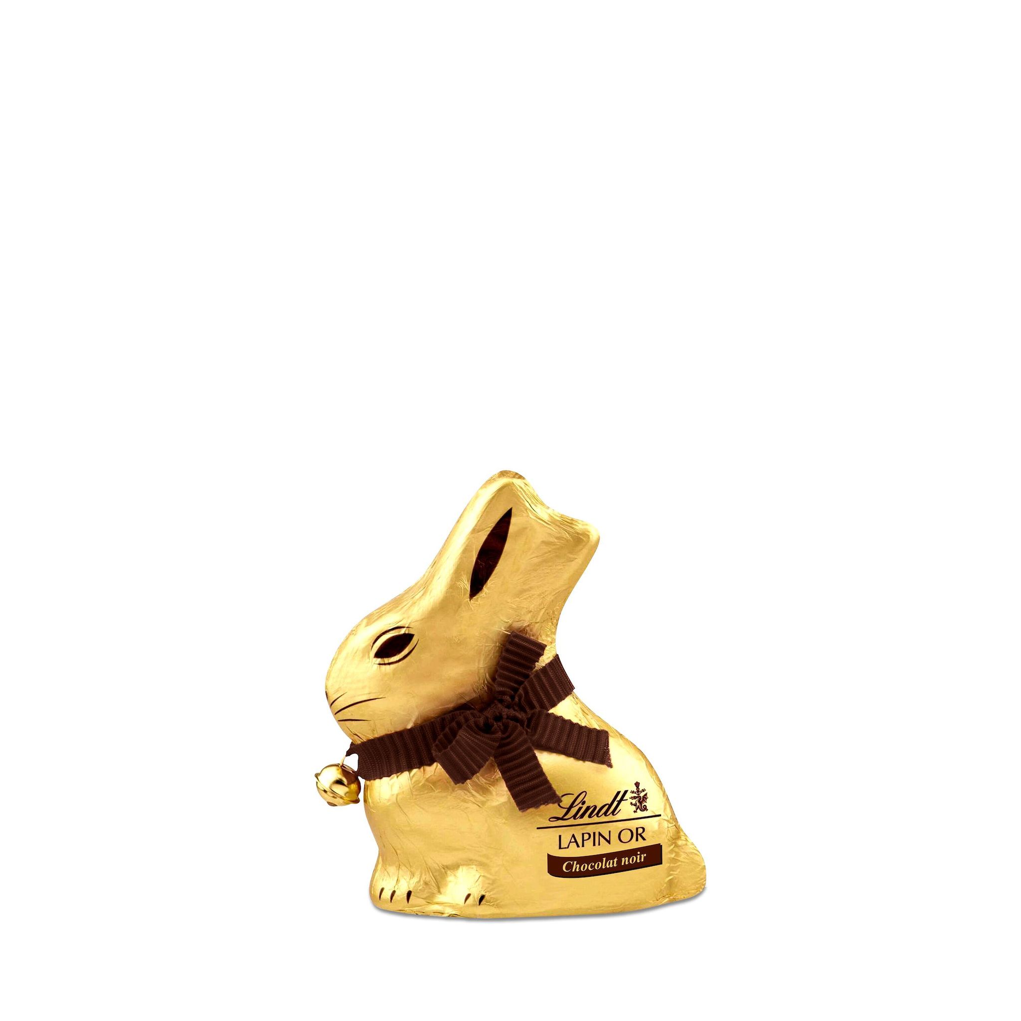 LINDT Lapin Or au chocolat noir 60% 50g