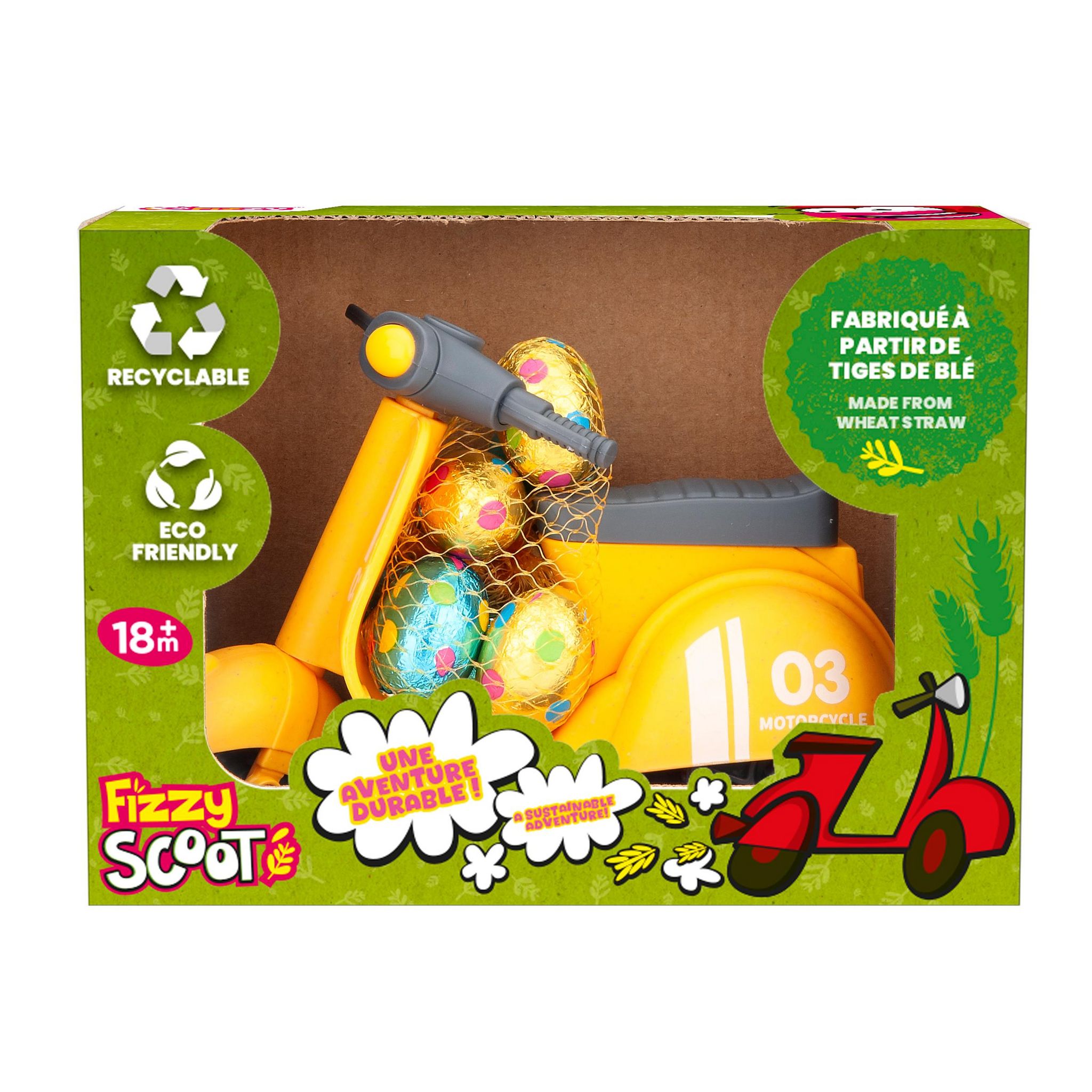 FIZZY Bonbons au chocolat scoot 50g