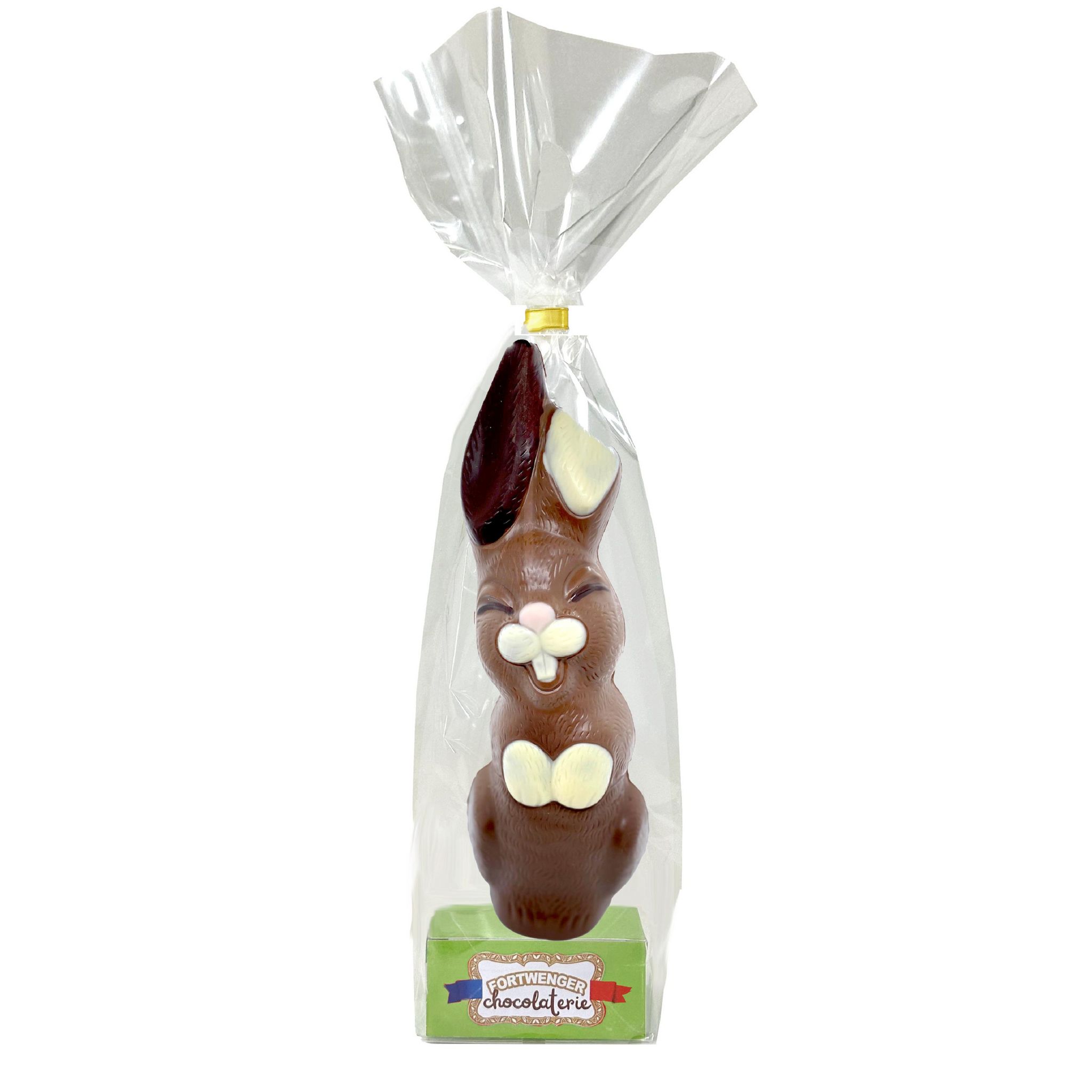 FORTWENGER Moulage de lapin en chocolat au lait crispy 100g
