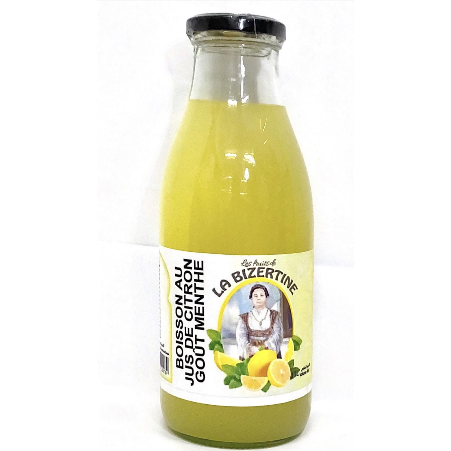 LA BIZERTINE Boisson citron menthe bouteille verre 1l