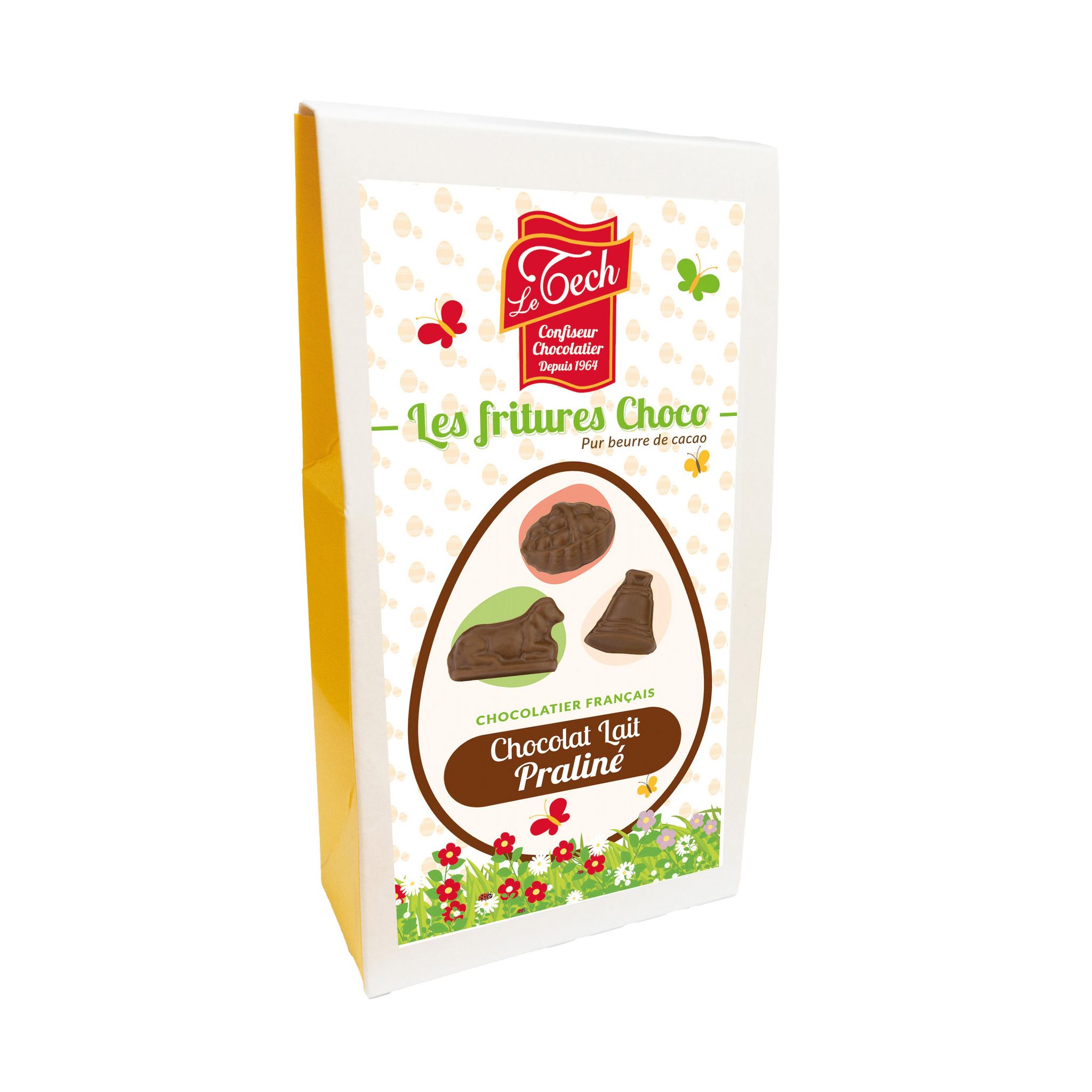 LE TECH Bouchées de chocolat au lait praliné amandes 130g