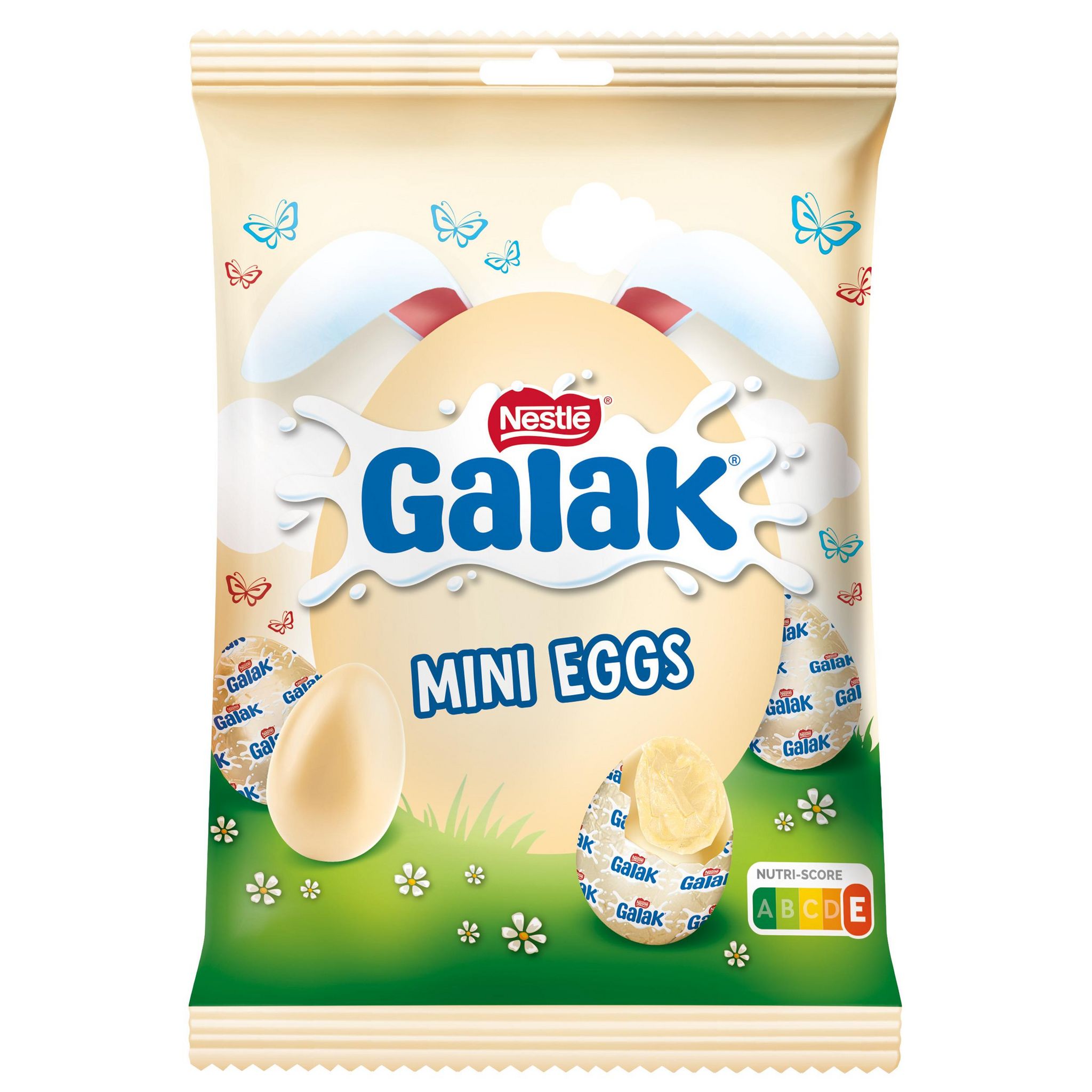 NESTLE Galak mini oeufs en chocolat blanc fourrés au lait 152g