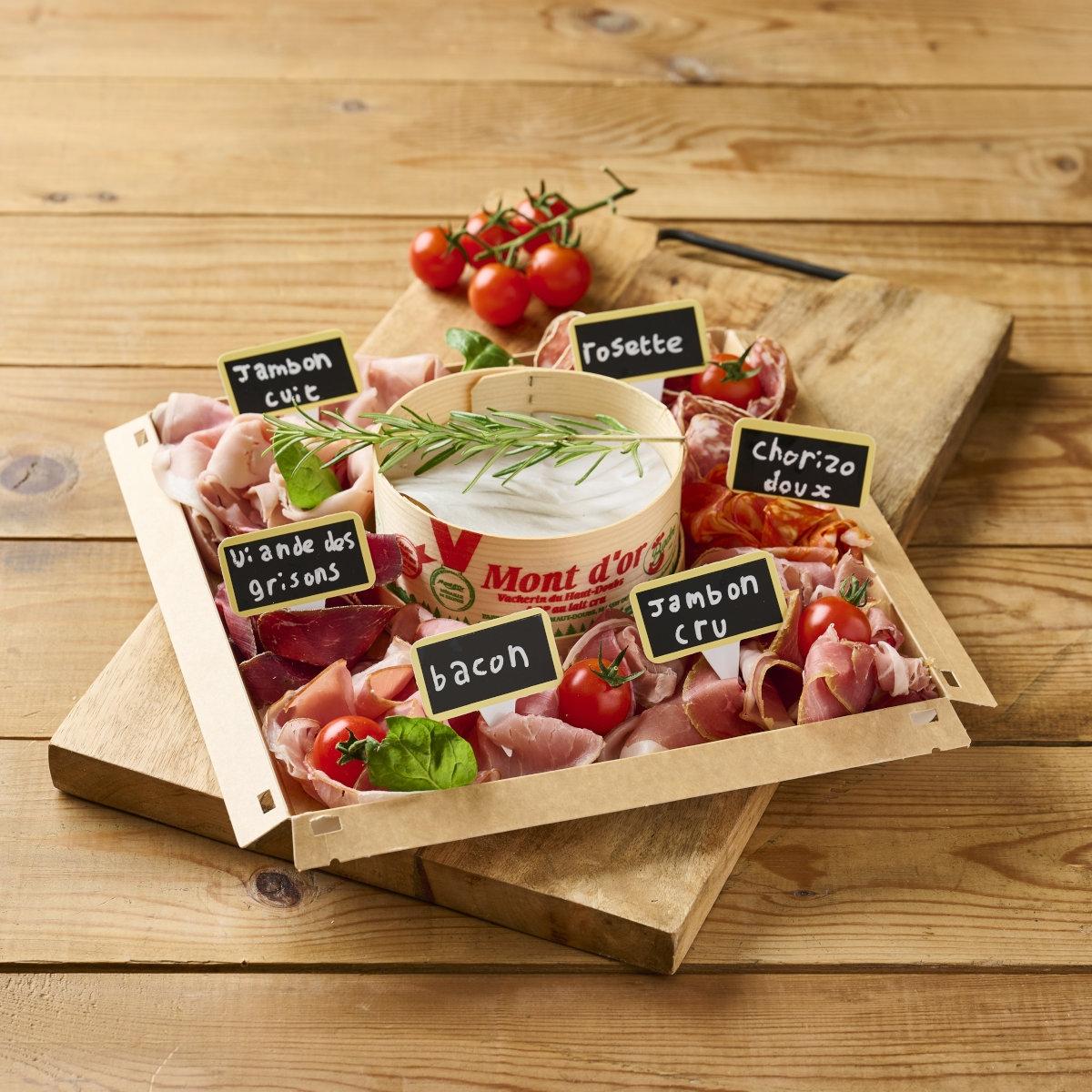 SERVICE TRAITEUR Plateau Mont d'Or et charcuterie 2 convives 840g