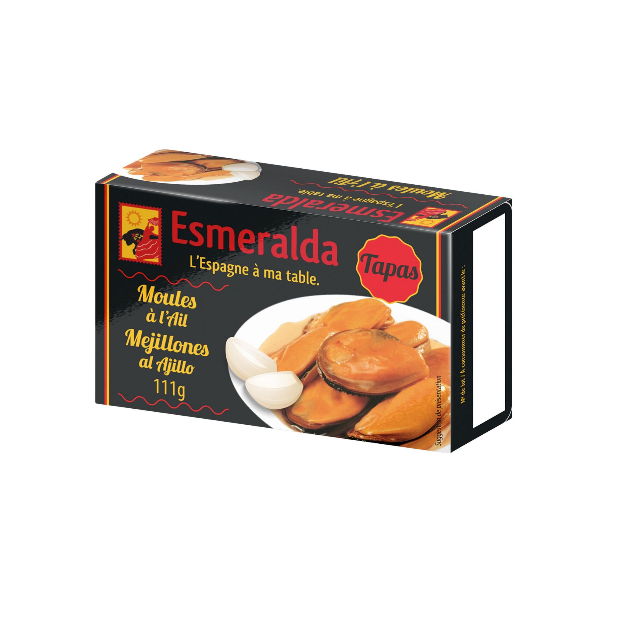 ESMERALDA<br/> Moules à l'ail 111g
