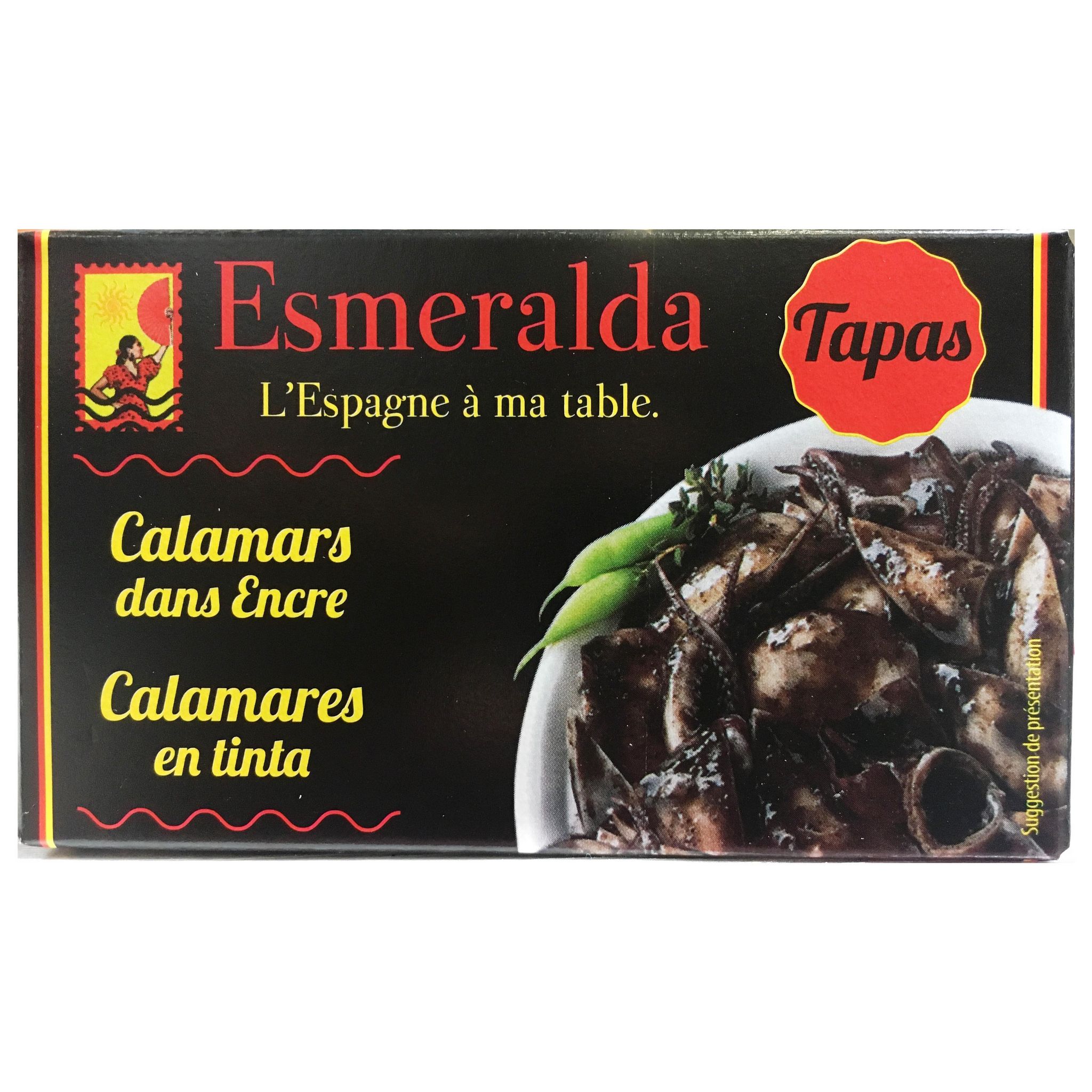 ESMERALDA<br/> Calamar à l'encre 120g