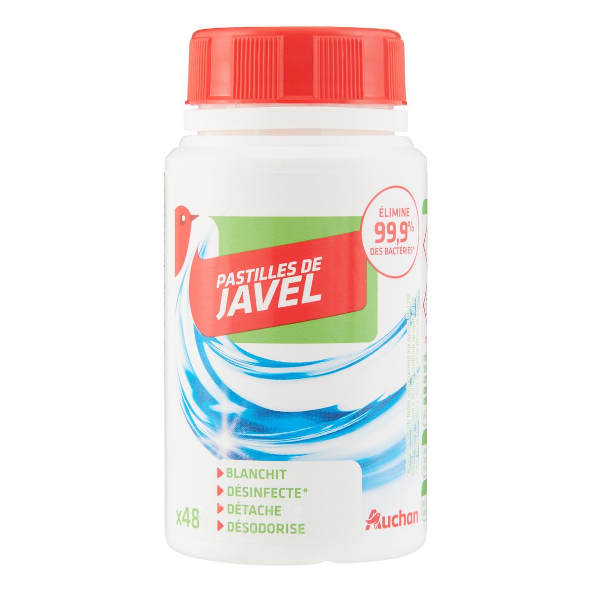 AUCHAN Pastilles de javel 48 pièces