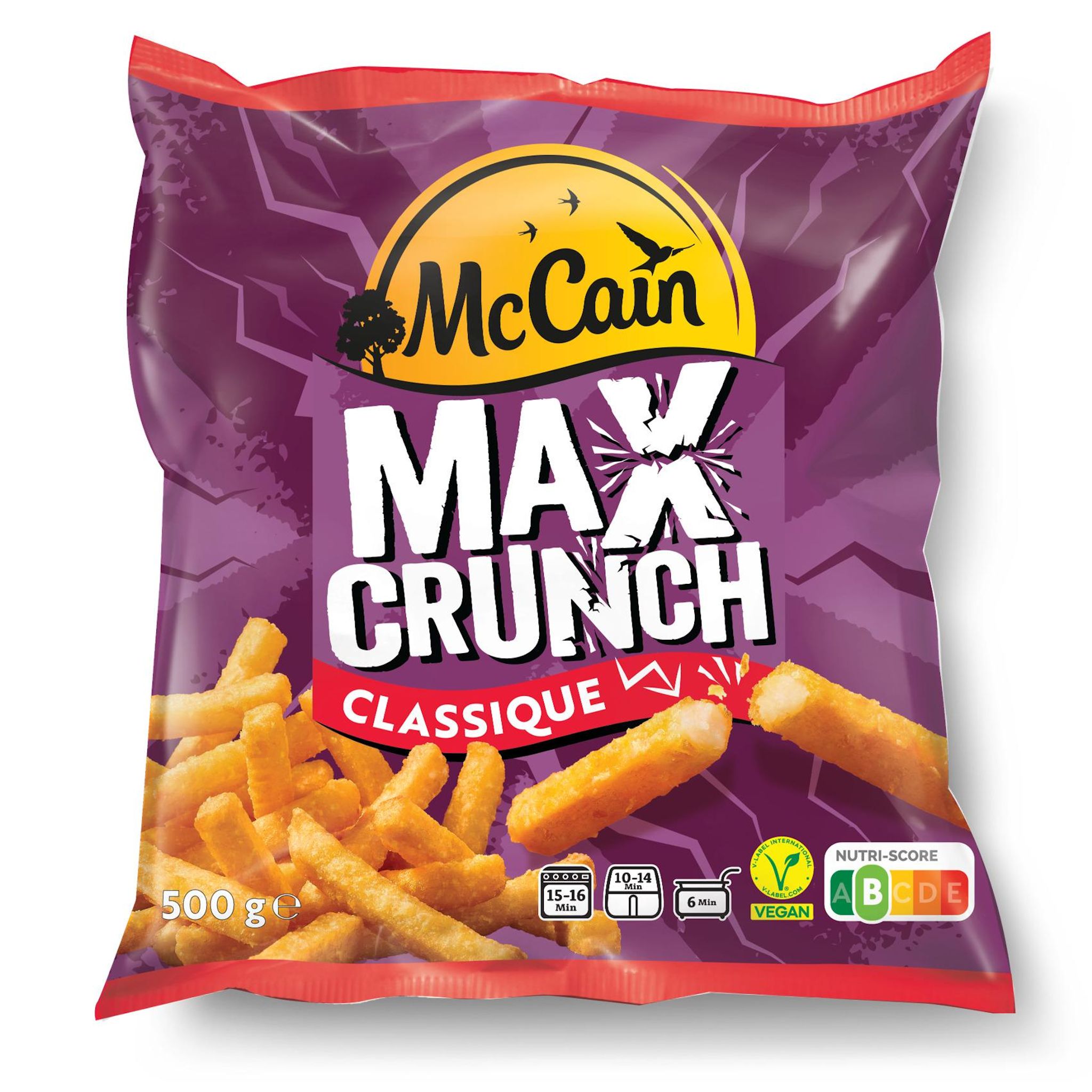 MCCAIN Frites surgelées classique max crunch four 500g