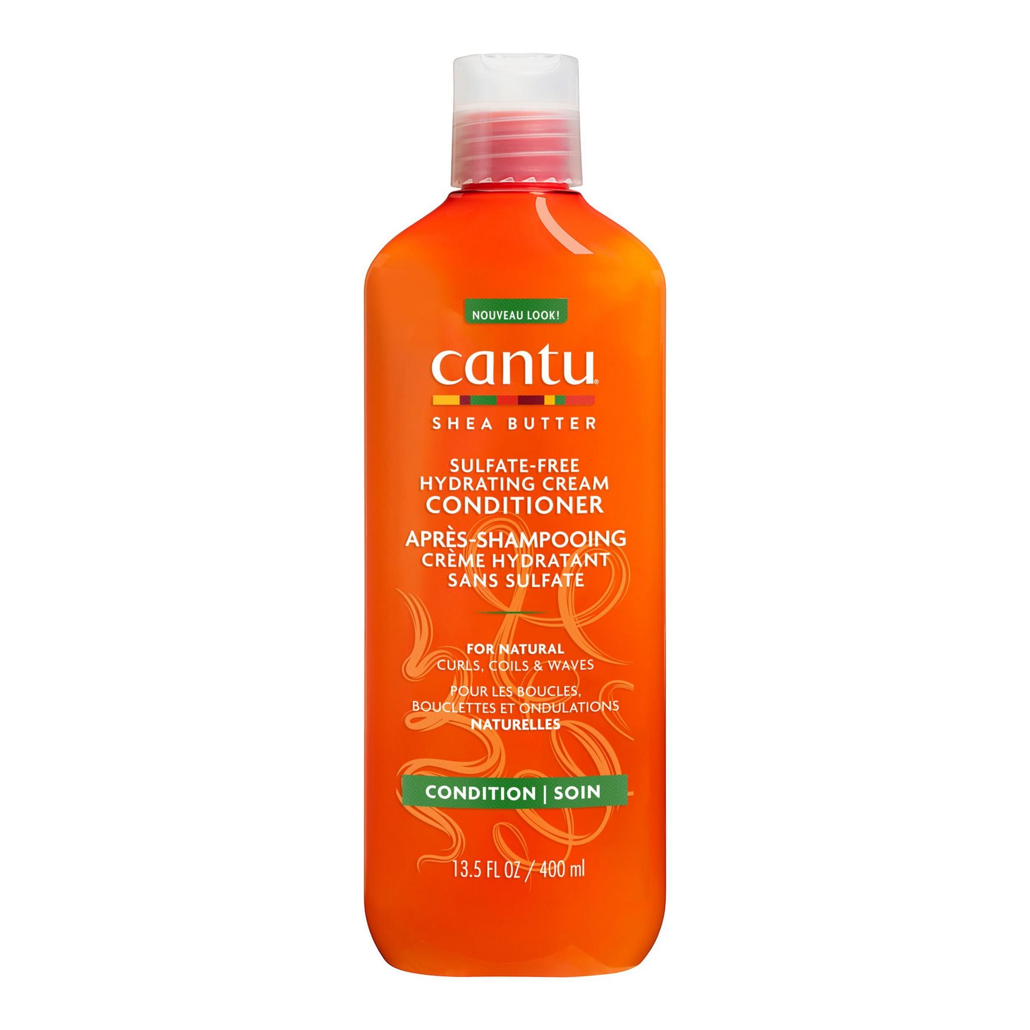 CANTU Après-shampoing crème hydratante sans sulfate pour boucles et ondulations 400ml