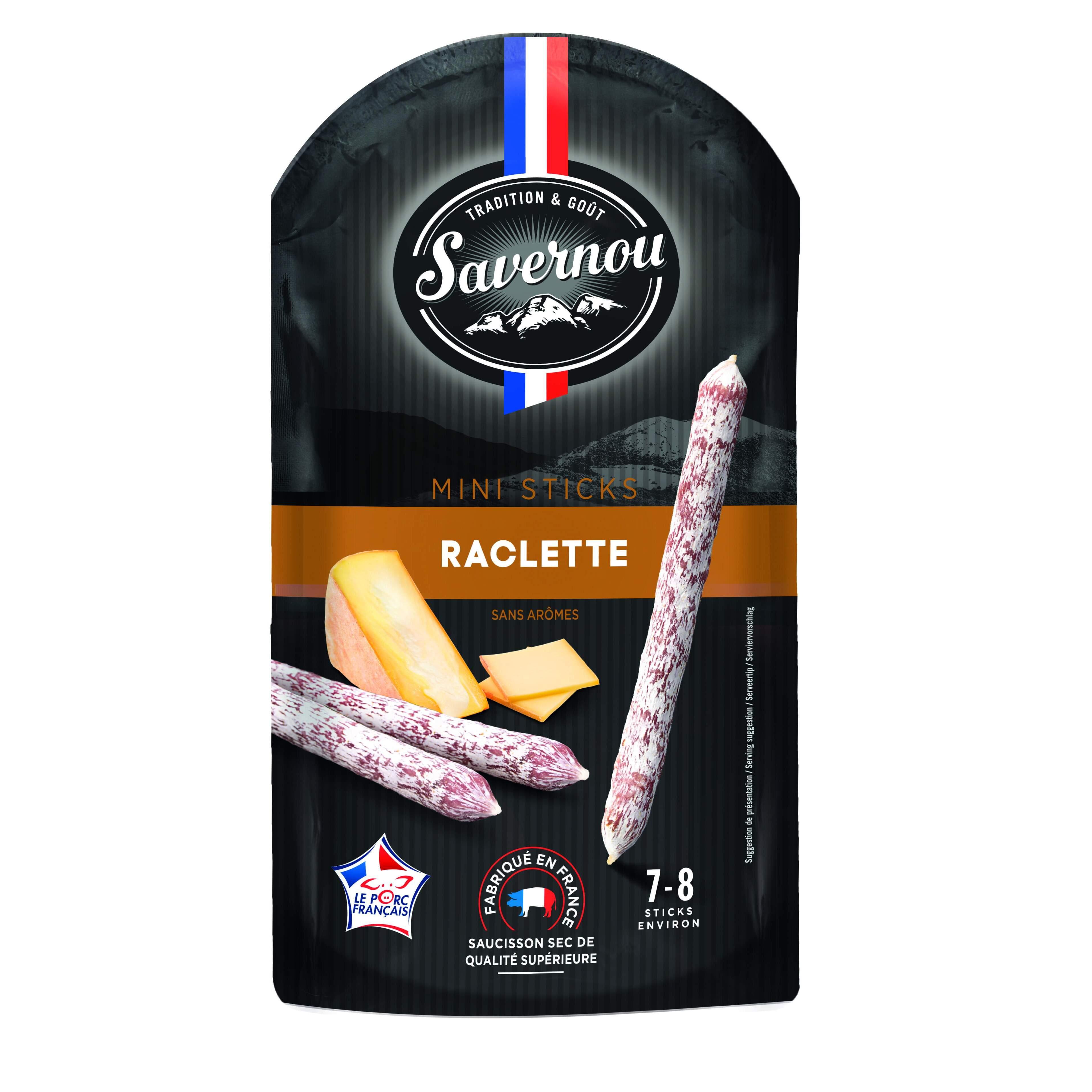 SAVERNOU Mini saucisson raclette Env 9-10 pièces 80g