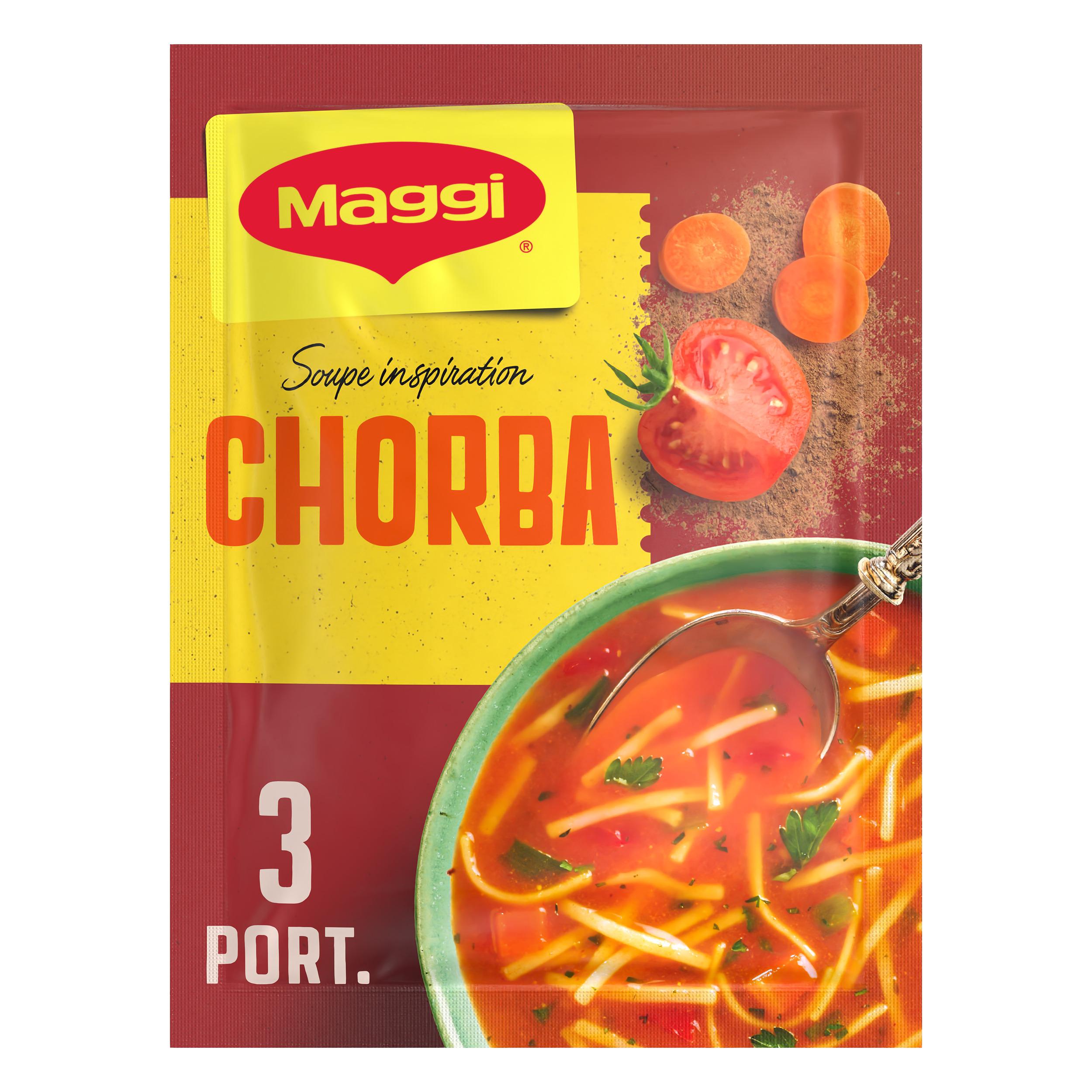 Voir la diapositive 2 : MAGGI Soupe déshydratée inspiration chorba aux tomates et épices ras el hanout 3 portions 85g