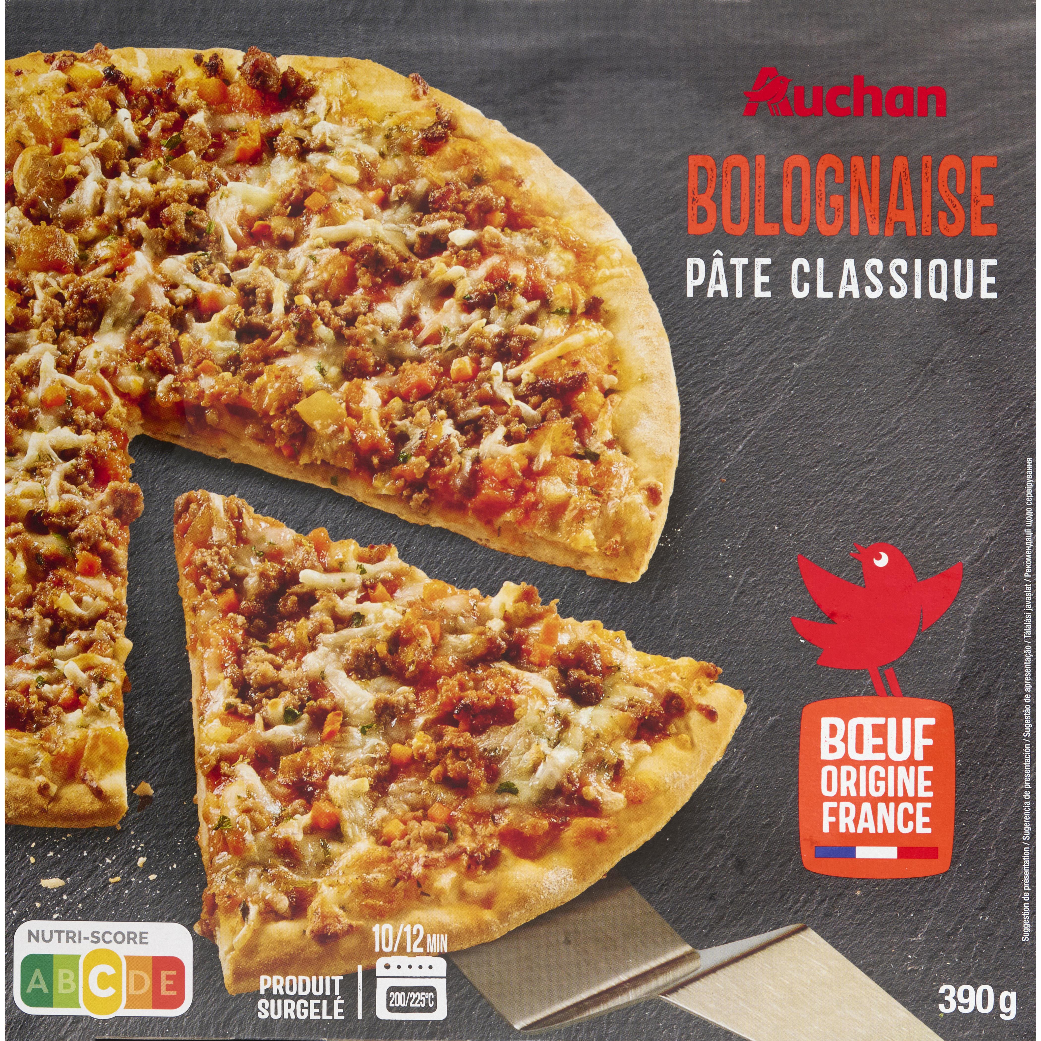 AUCHAN Pizza bolognaise 390g