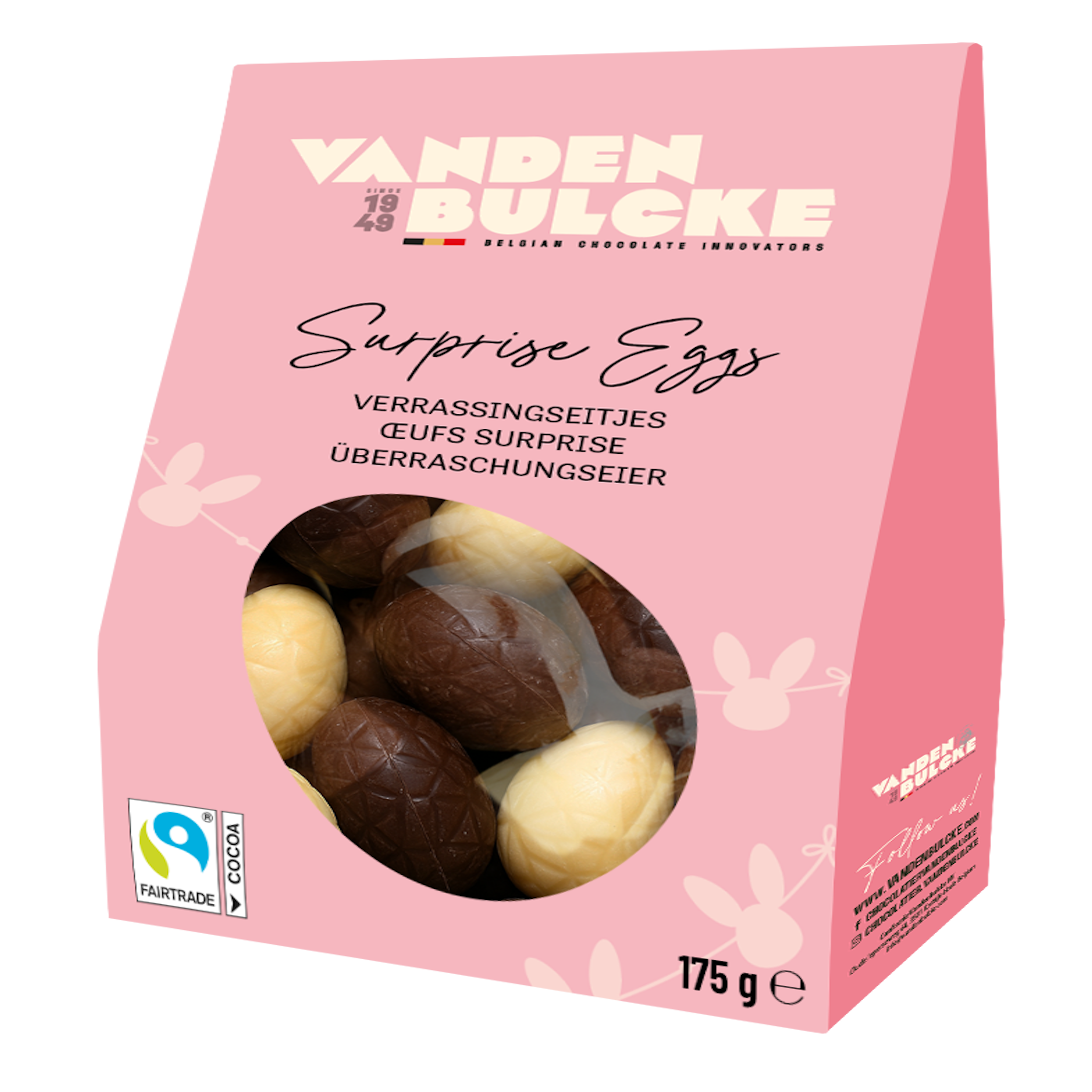 Vandenbulcke Oeufs surprise enrobés de chocolat au lait 175g